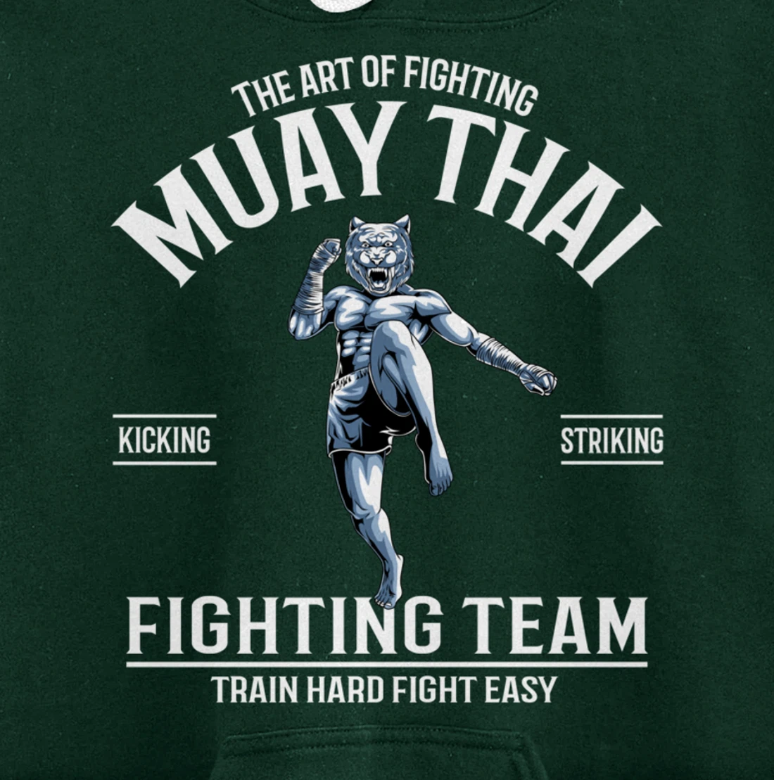 Muay Thai Tiger Fighter - Thai Boxing Fighting Team Pullover Hoodie
