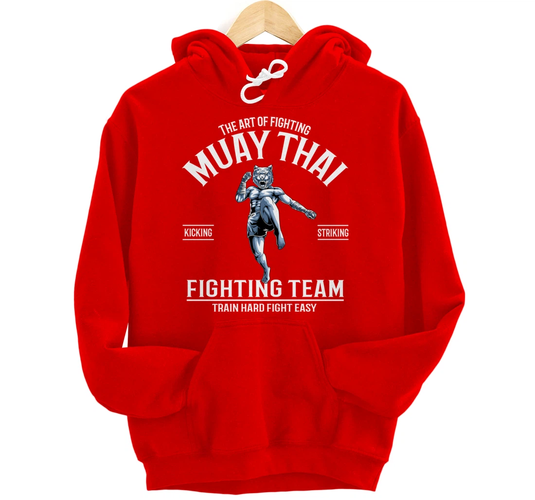 Muay Thai Tiger Fighter - Thai Boxing Fighting Team Pullover Hoodie