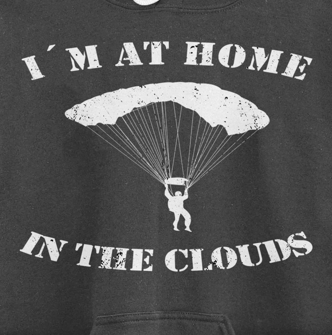 Base Jumping At Home In The Clouds Paragliders & Base Jumpers Pullover Hoodie