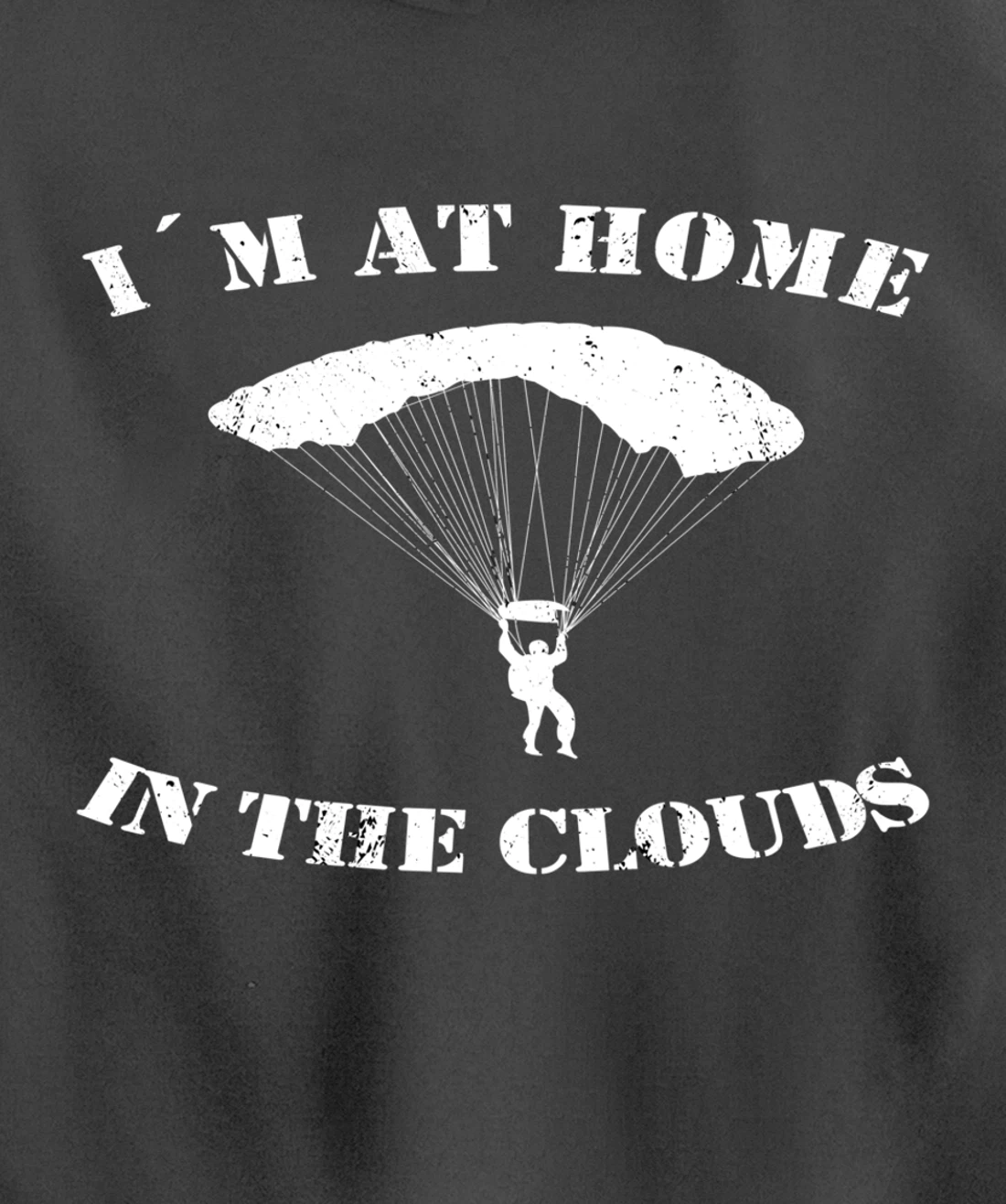 Base Jumping At Home In The Clouds Paragliders & Base Jumpers Pullover Hoodie