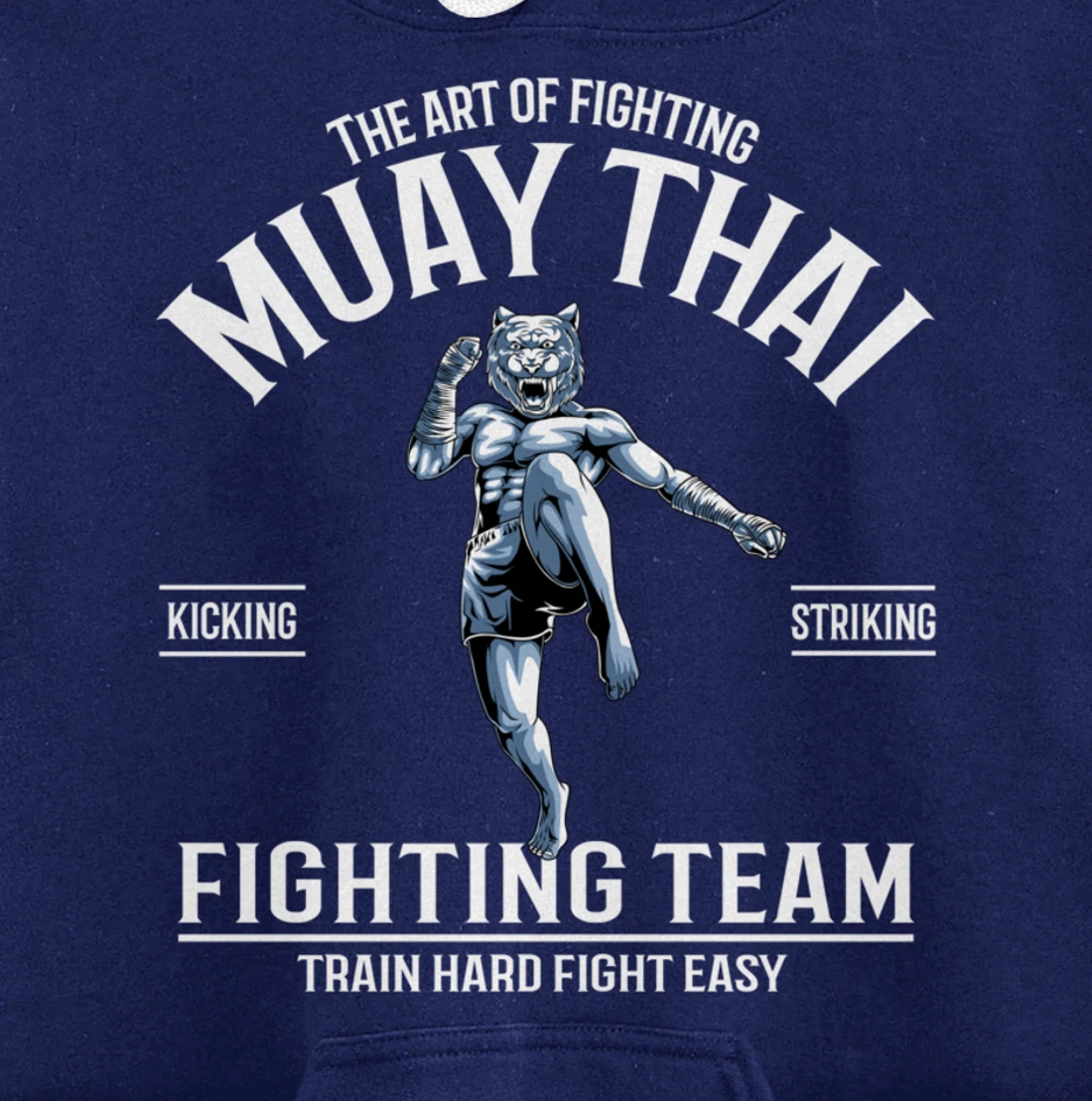 Muay Thai Tiger Fighter - Thai Boxing Fighting Team Pullover Hoodie