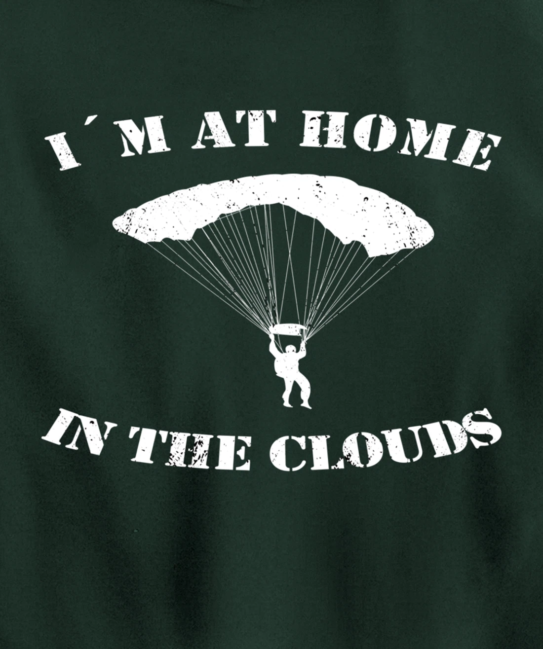 Base Jumping At Home In The Clouds Paragliders & Base Jumpers Pullover Hoodie
