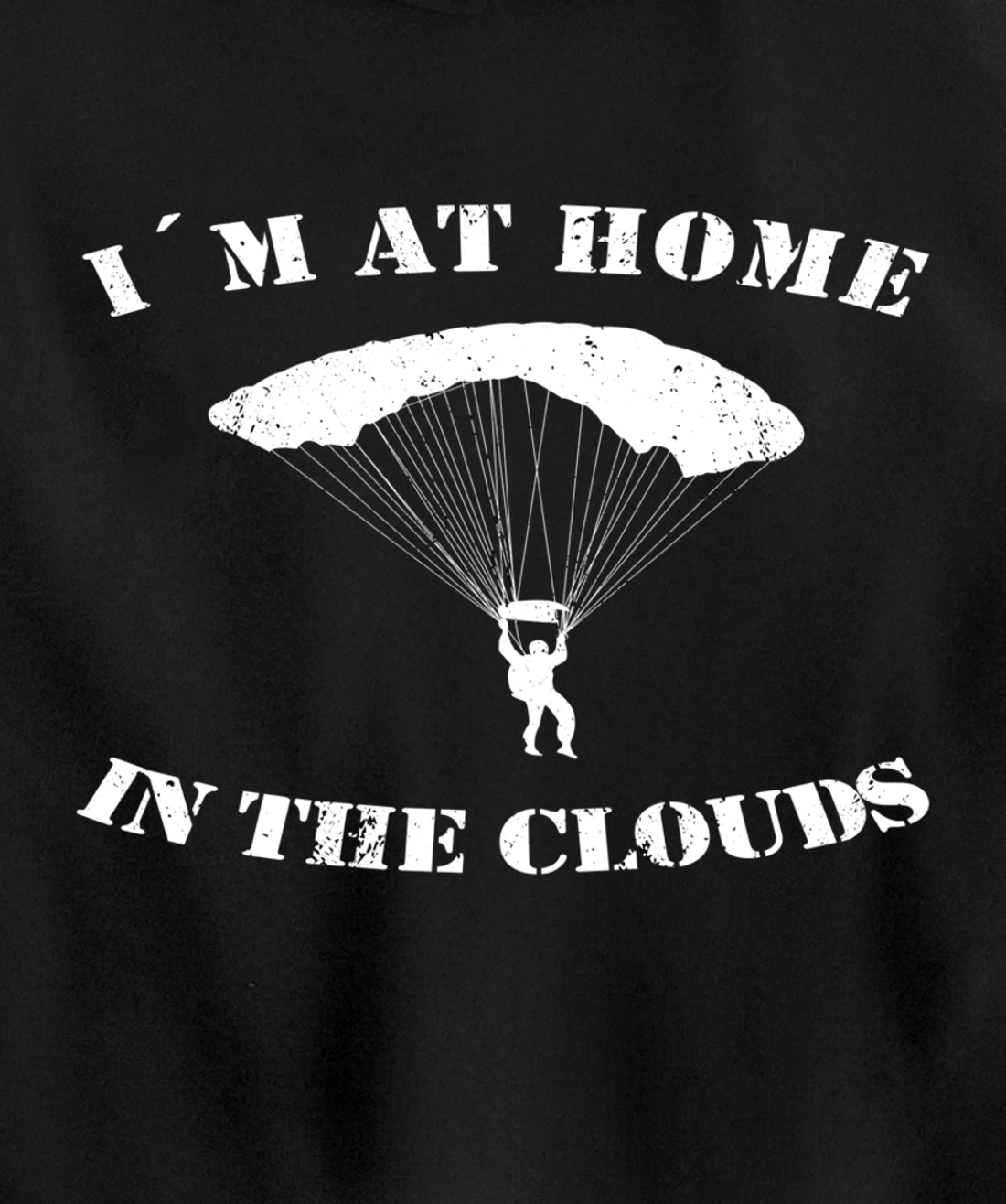 Base Jumping At Home In The Clouds Paragliders & Base Jumpers Pullover Hoodie