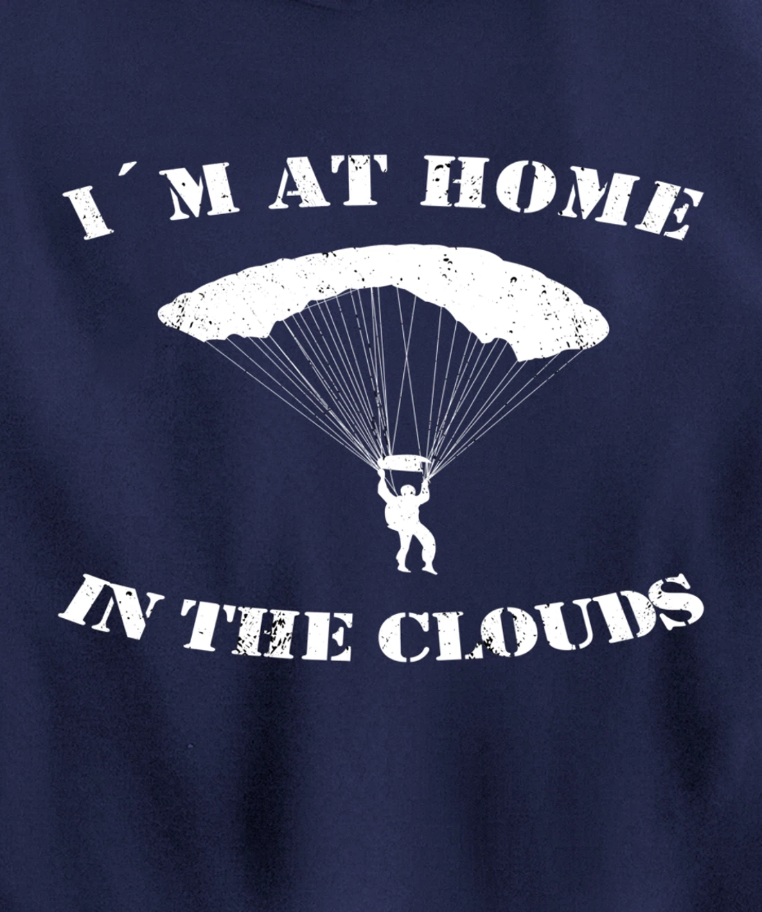 Base Jumping At Home In The Clouds Paragliders & Base Jumpers Pullover Hoodie