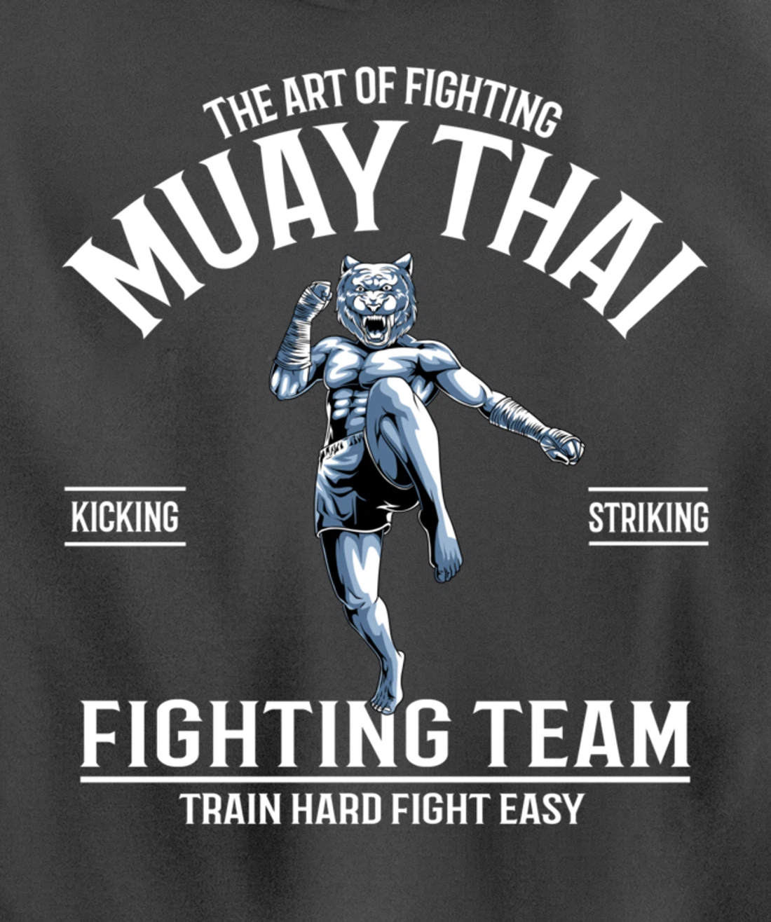 Muay Thai Tiger Fighter - Thai Boxing Fighting Team Pullover Hoodie