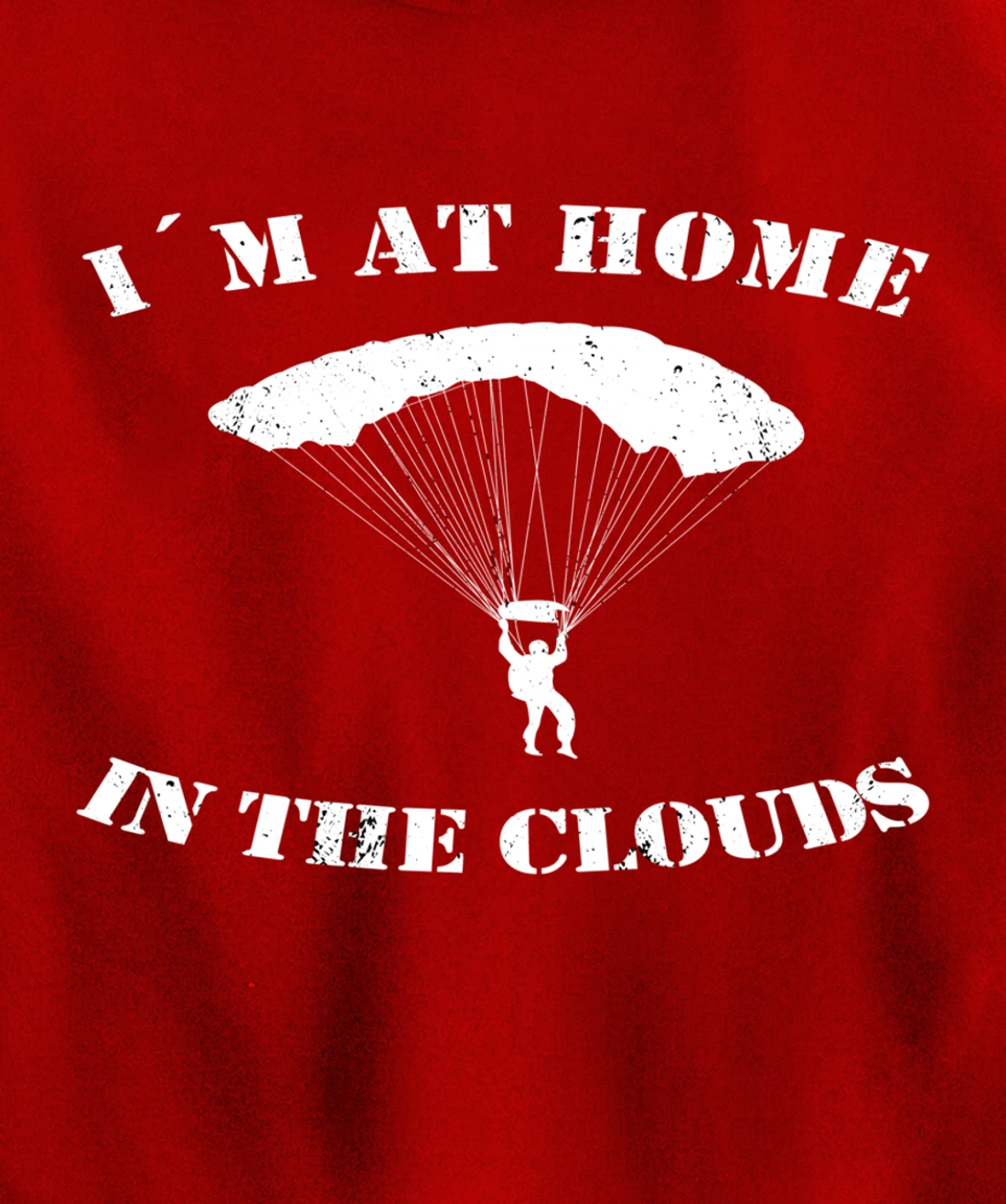 Base Jumping At Home In The Clouds Paragliders & Base Jumpers Pullover Hoodie