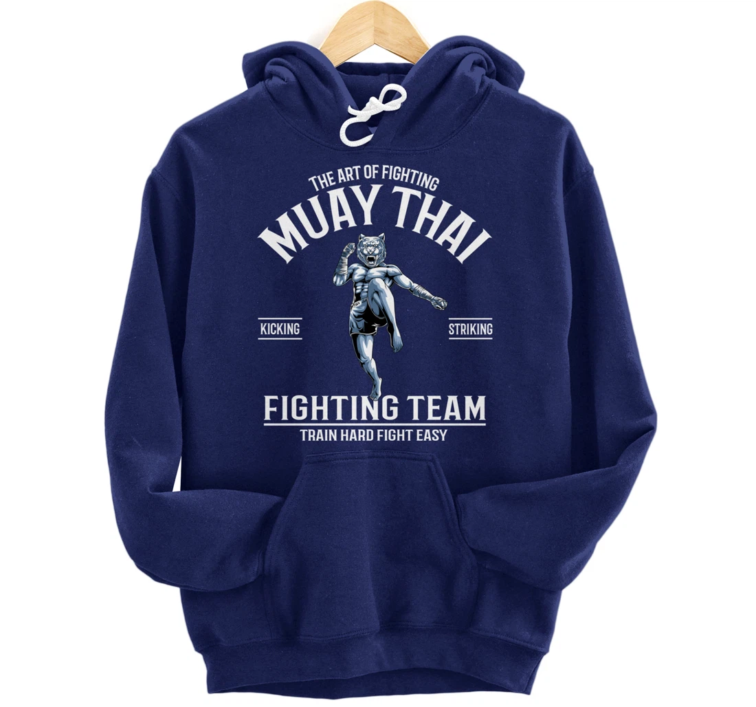 Muay Thai Tiger Fighter - Thai Boxing Fighting Team Pullover Hoodie