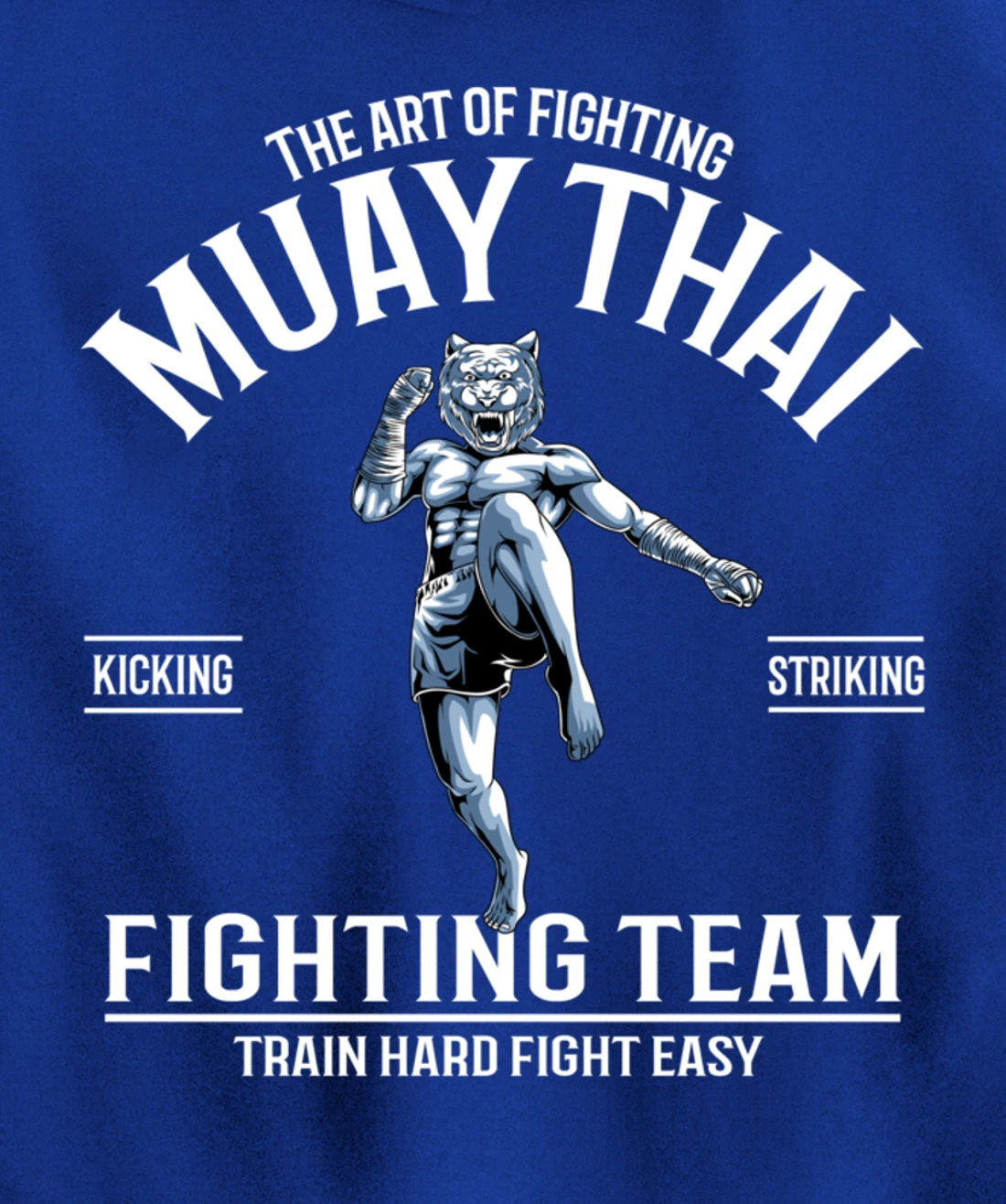 Muay Thai Tiger Fighter - Thai Boxing Fighting Team Pullover Hoodie