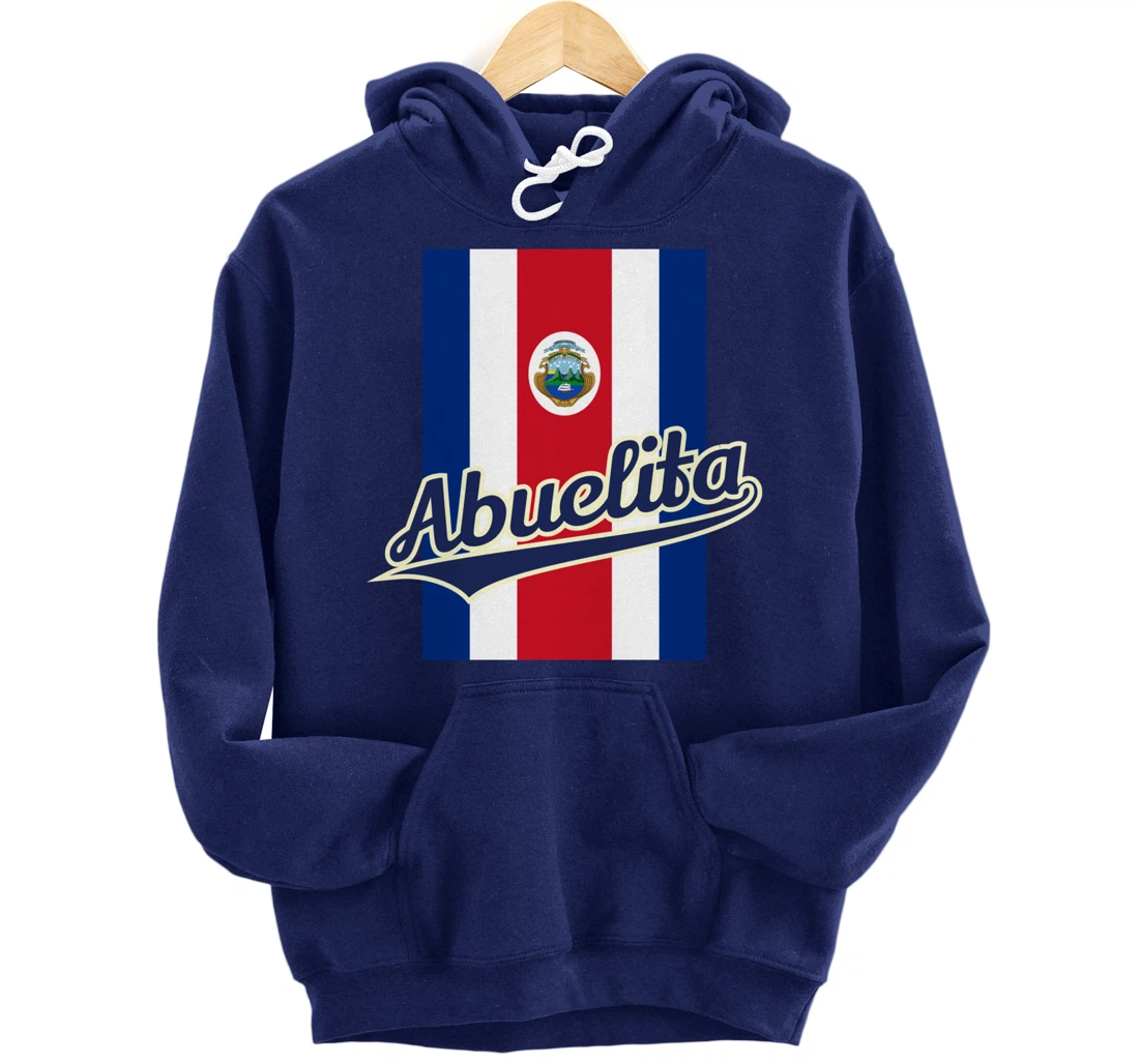 Abuelita Costa Rica Flag Bandera Costa Rican Art Woman Mujer Pullover Hoodie