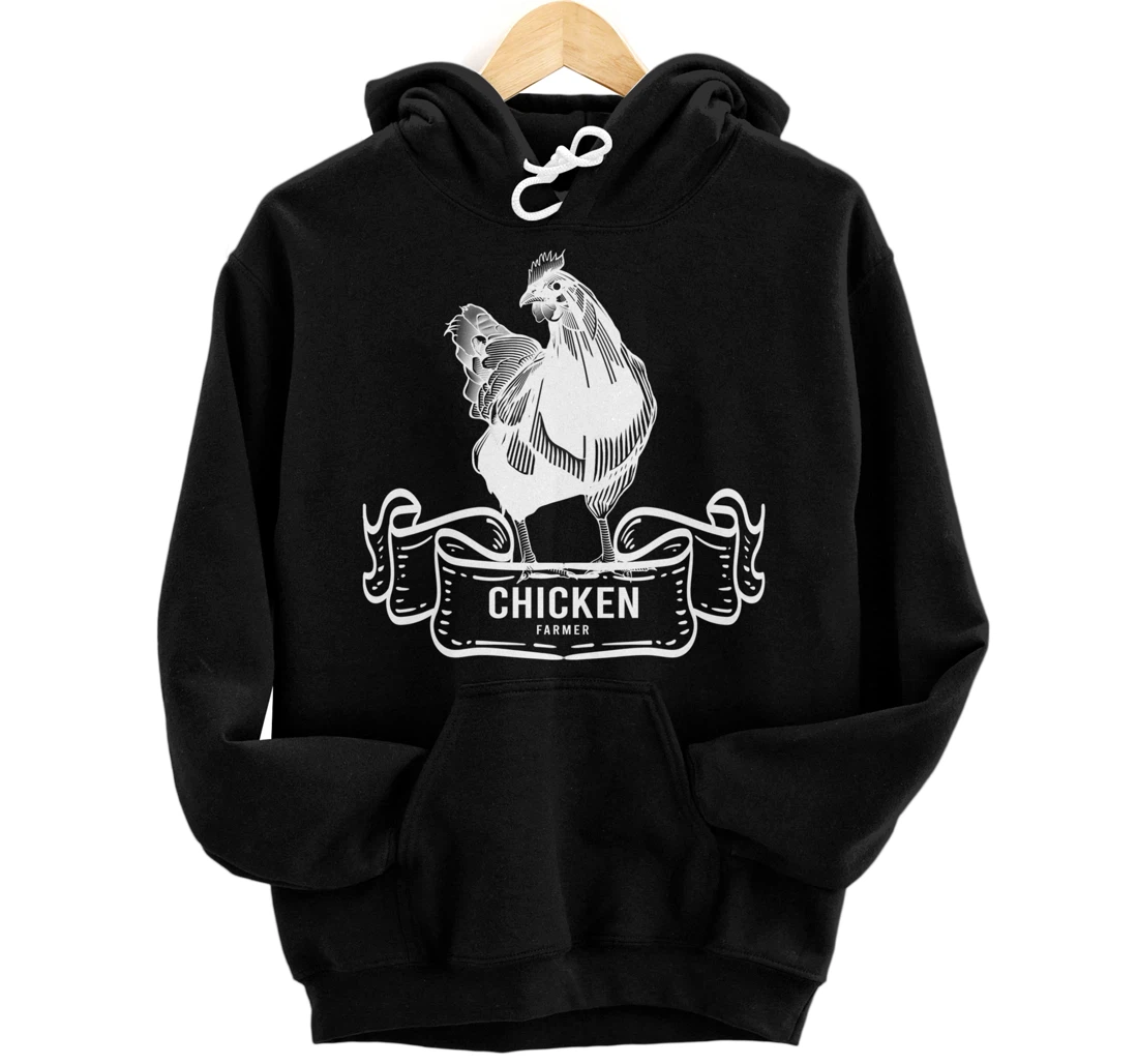 Chicken Lover Gifts Funny Farmer & Farmer Animals Pullover Hoodie