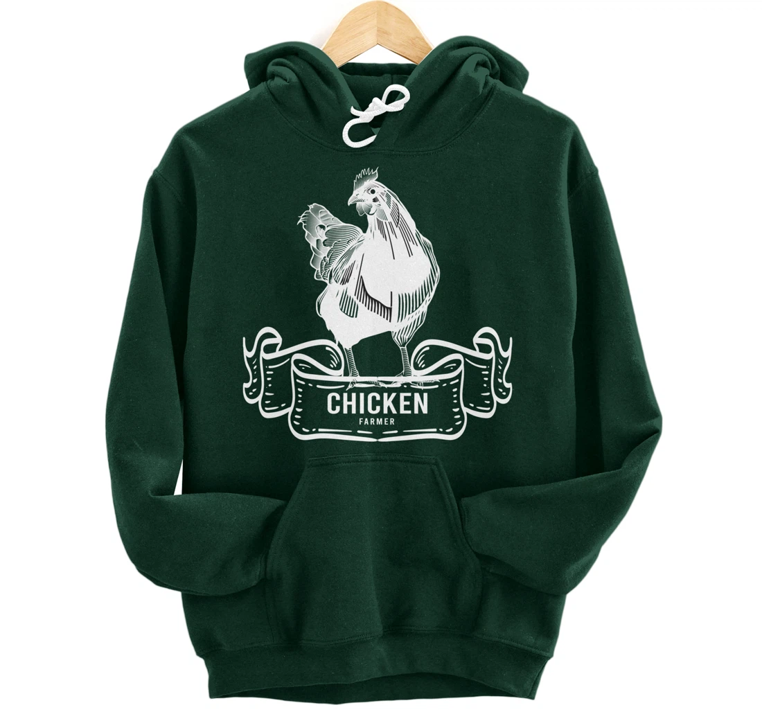 Chicken Lover Gifts Funny Farmer & Farmer Animals Pullover Hoodie