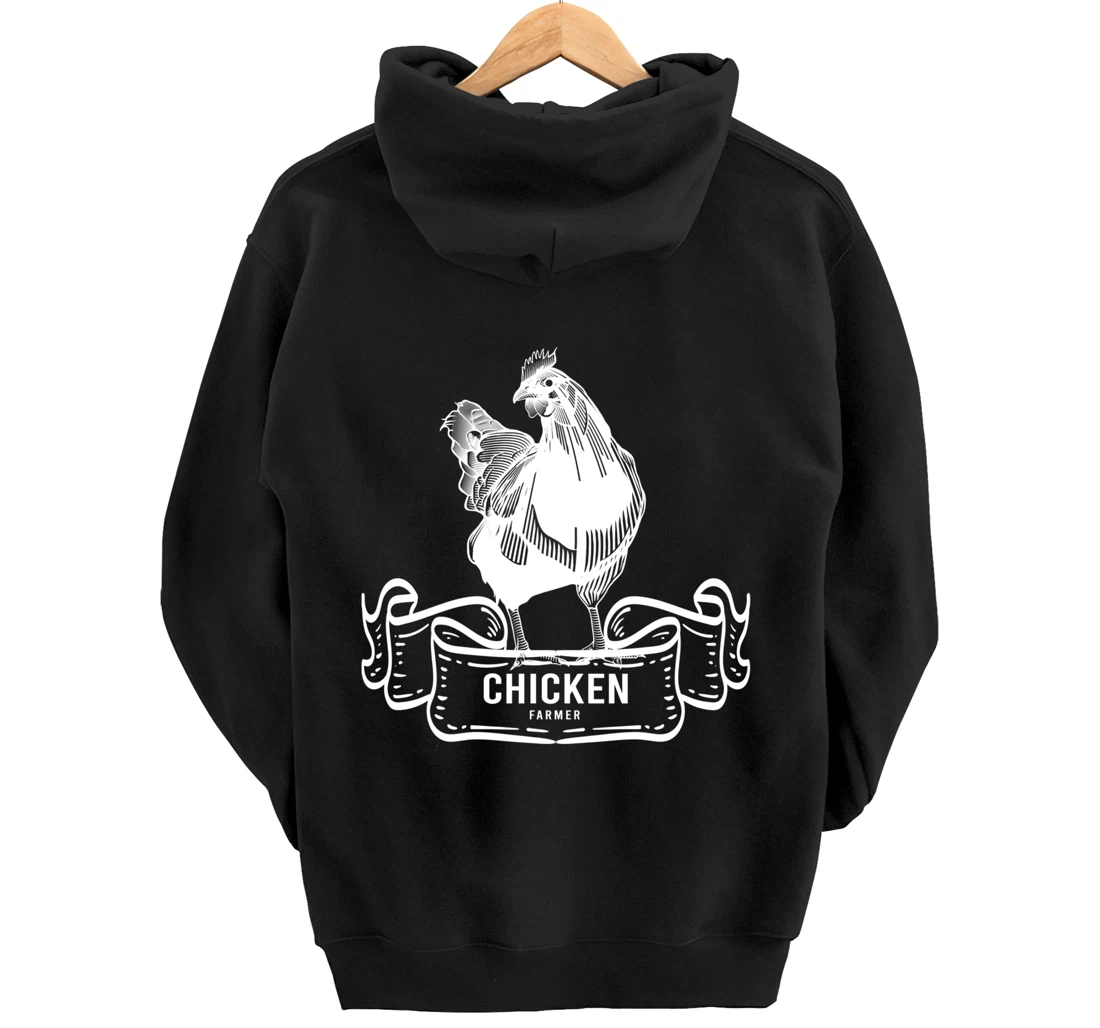 Chicken Lover Gifts Funny Farmer & Farmer Animals Pullover Hoodie