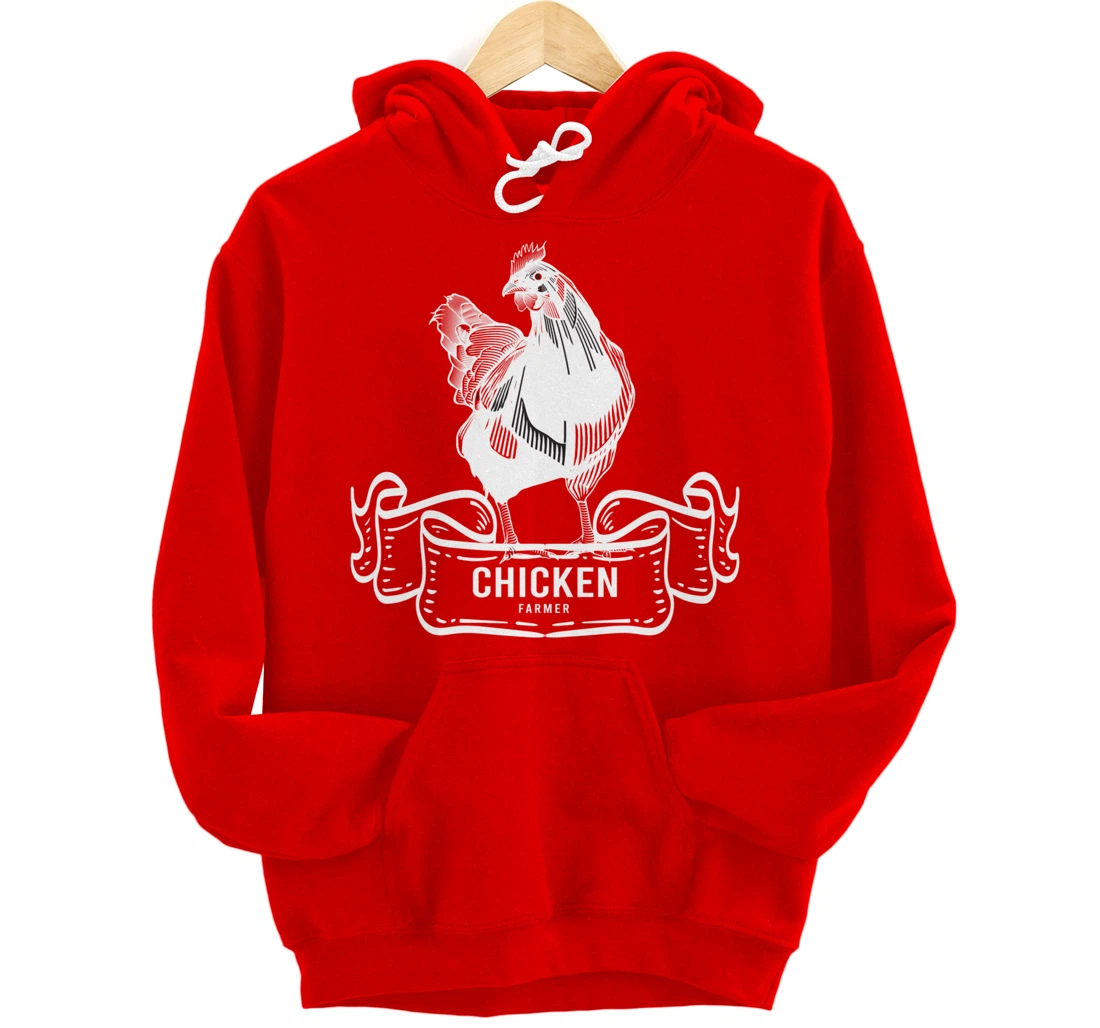 Chicken Lover Gifts Funny Farmer & Farmer Animals Pullover Hoodie