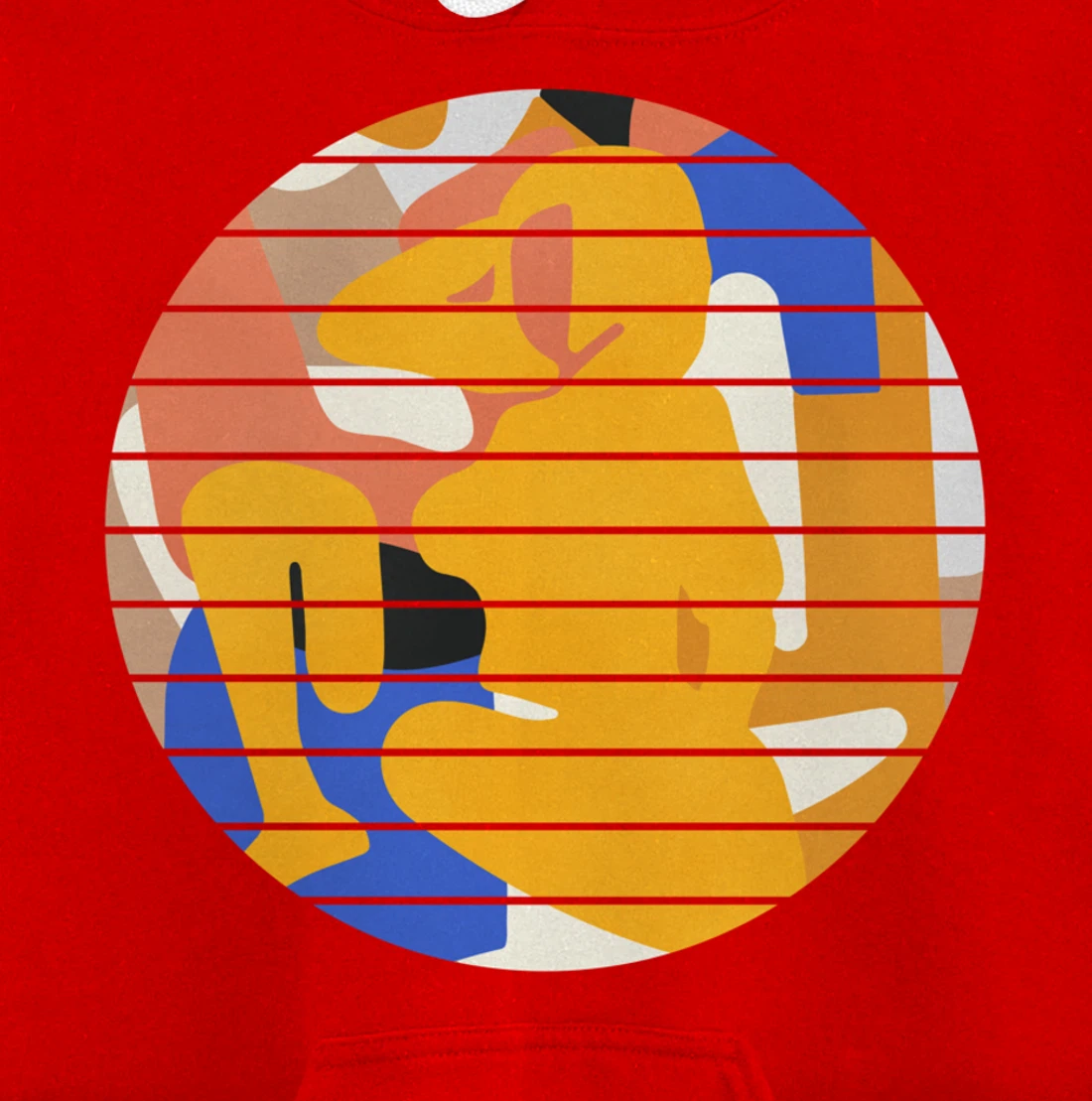 Woman Minimalist Aesthetic Abstract Beach Pullover Hoodie