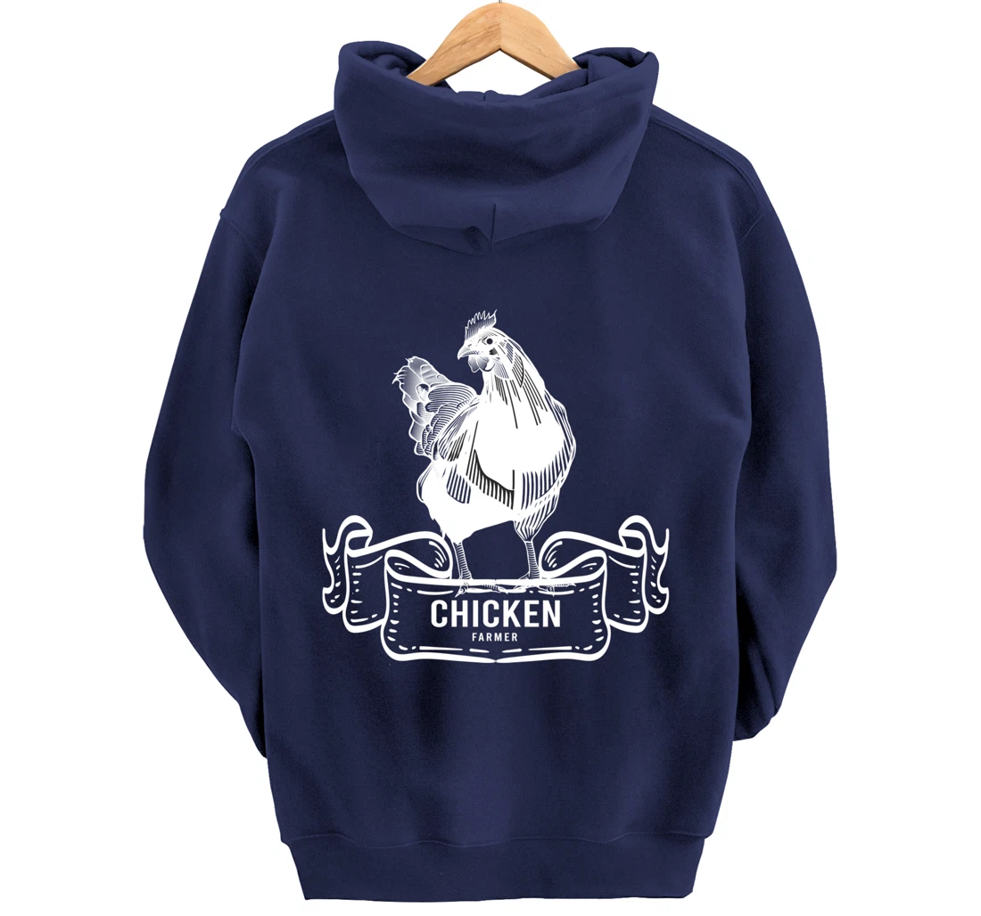 Chicken Lover Gifts Funny Farmer & Farmer Animals Pullover Hoodie