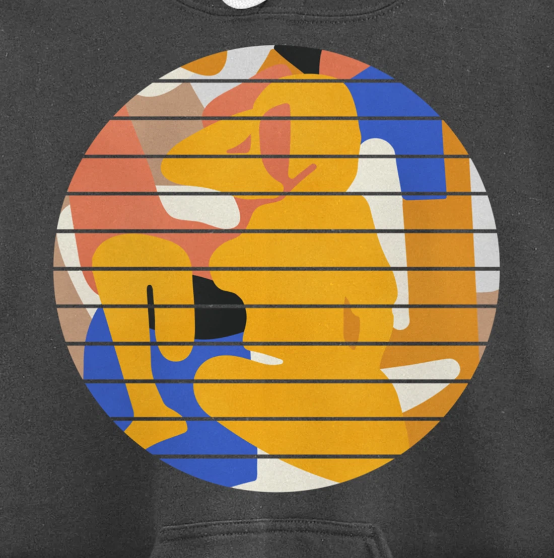 Woman Minimalist Aesthetic Abstract Beach Pullover Hoodie