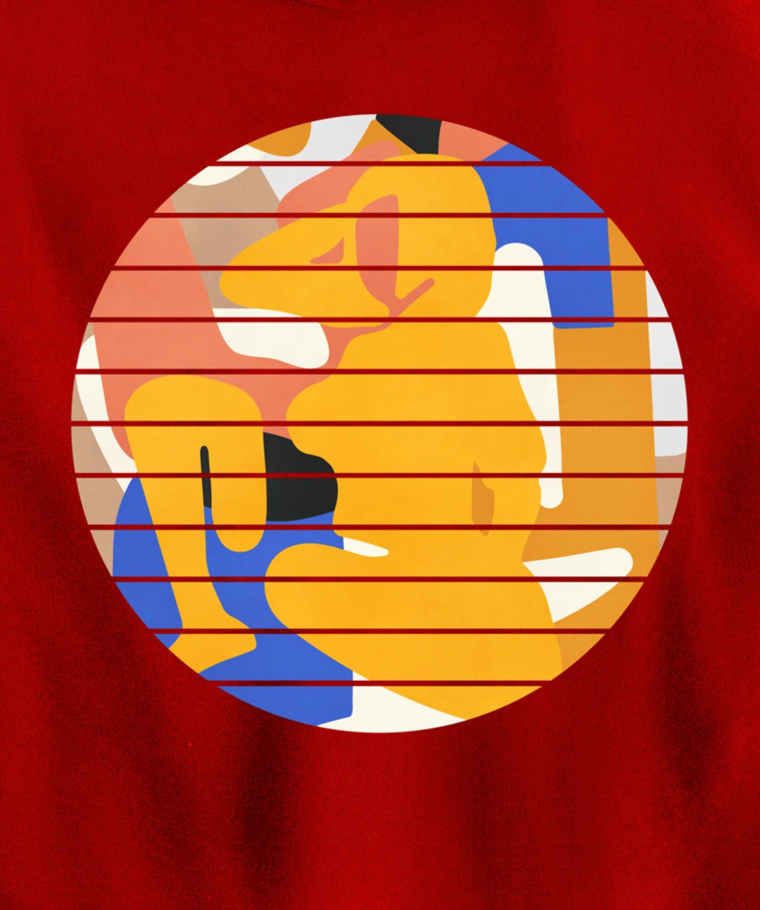 Woman Minimalist Aesthetic Abstract Beach Pullover Hoodie