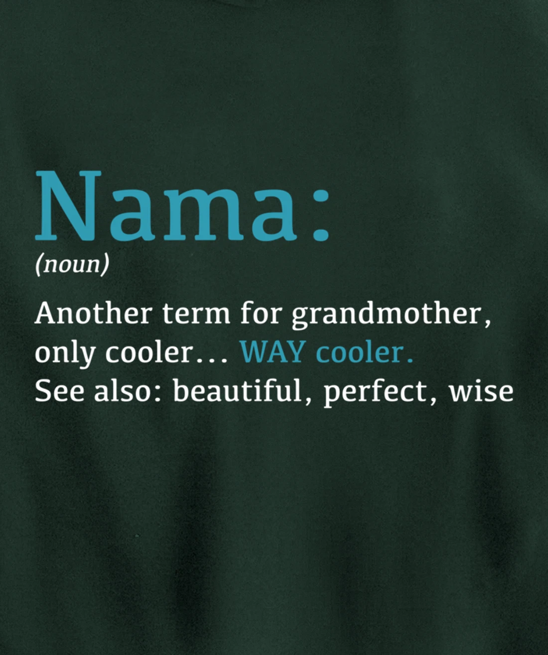 Nama: Funny Definition Noun - Another Term Pullover Hoodie