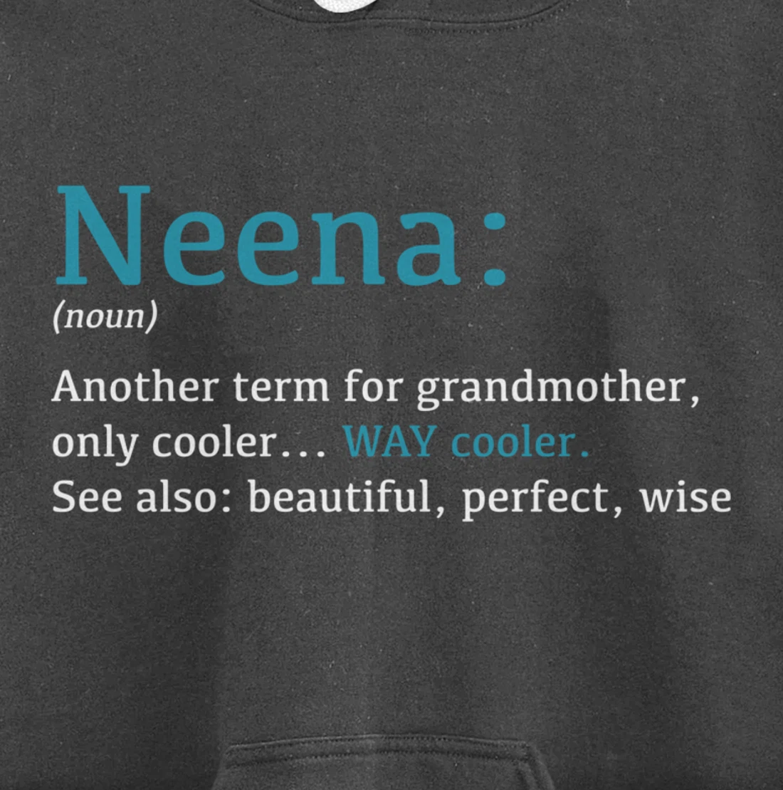 Neena: Funny Definition Noun - Another Term Pullover Hoodie