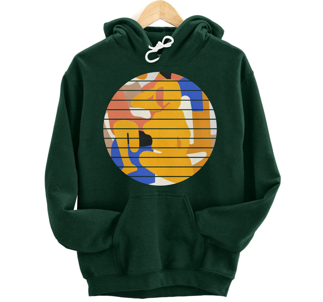 Woman Minimalist Aesthetic Abstract Beach Pullover Hoodie