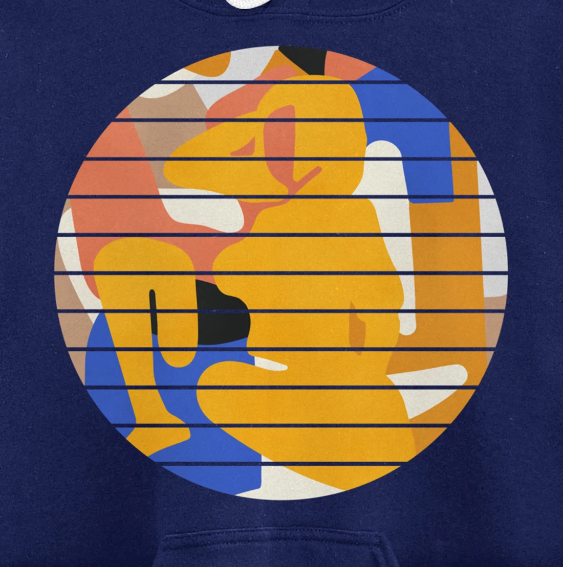 Woman Minimalist Aesthetic Abstract Beach Pullover Hoodie