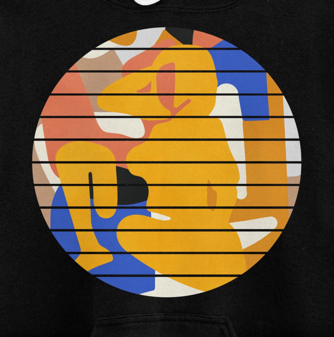 Woman Minimalist Aesthetic Abstract Beach Pullover Hoodie