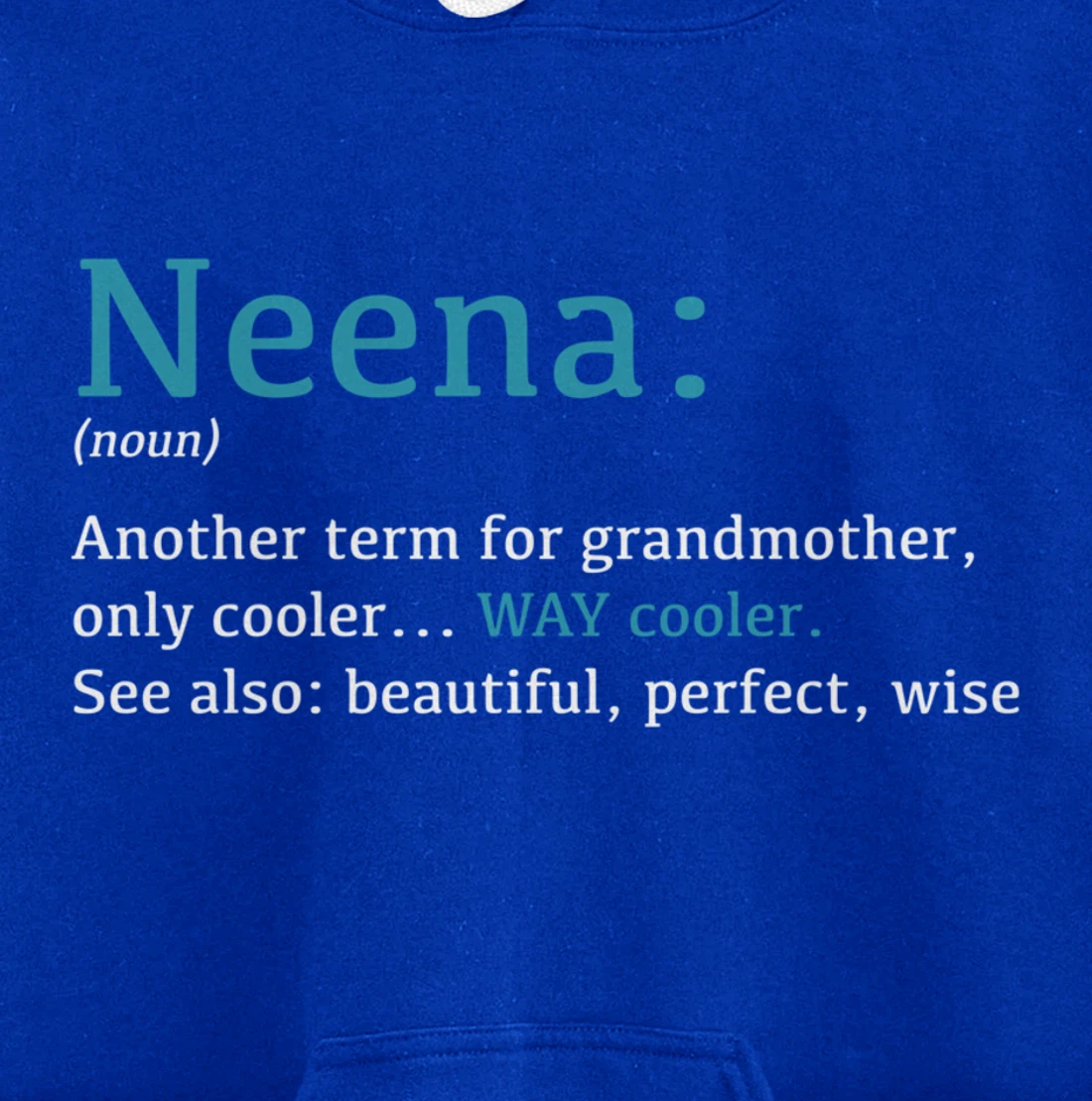 Neena: Funny Definition Noun - Another Term Pullover Hoodie