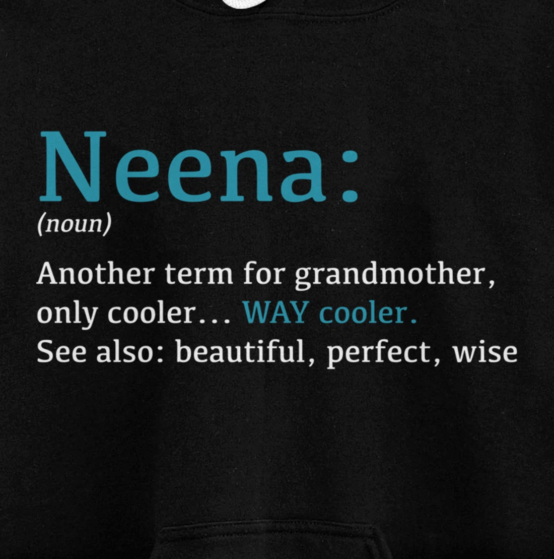 Neena: Funny Definition Noun - Another Term Pullover Hoodie