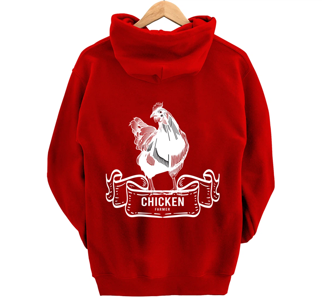 Chicken Lover Gifts Funny Farmer & Farmer Animals Pullover Hoodie