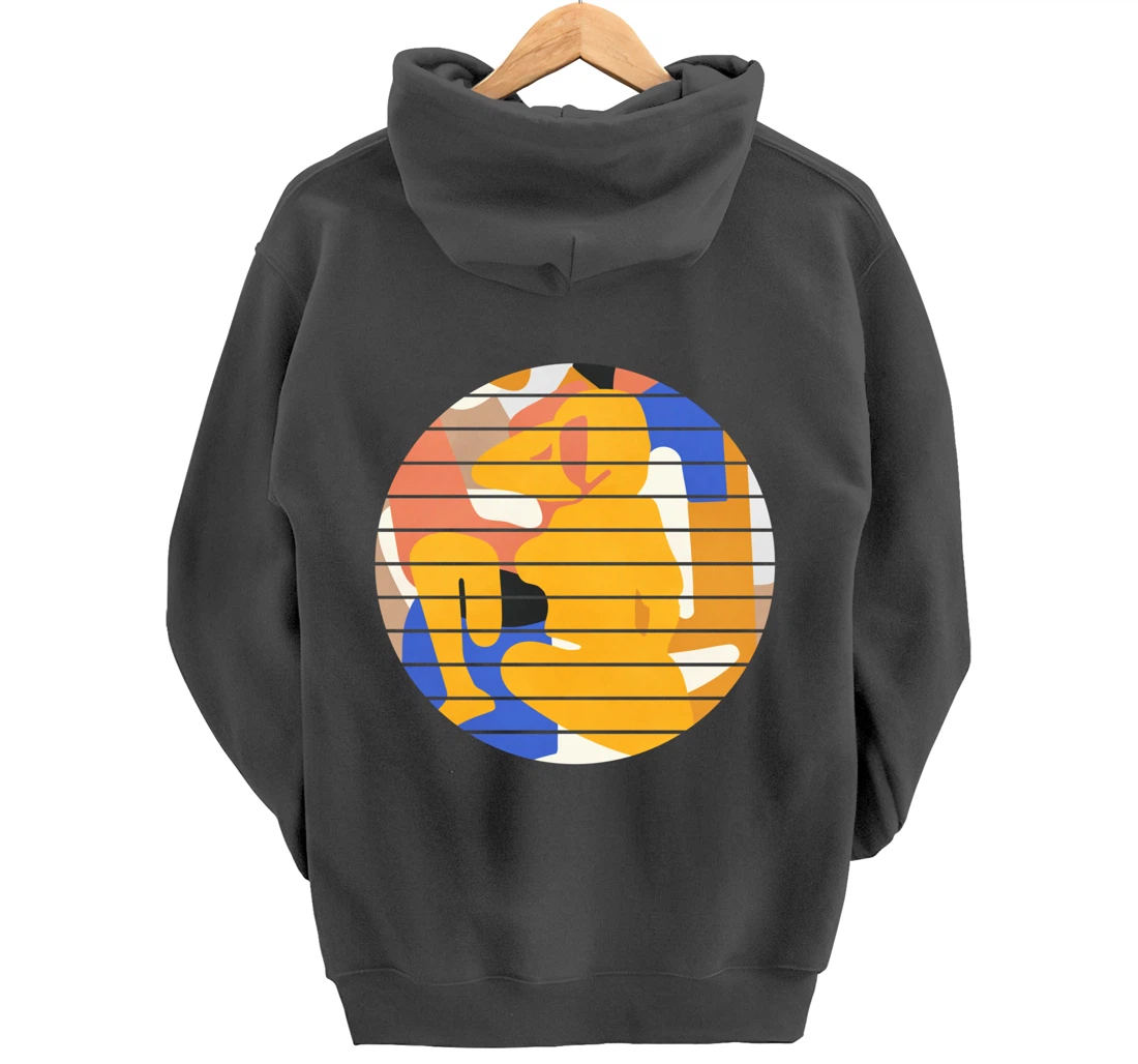Woman Minimalist Aesthetic Abstract Beach Pullover Hoodie