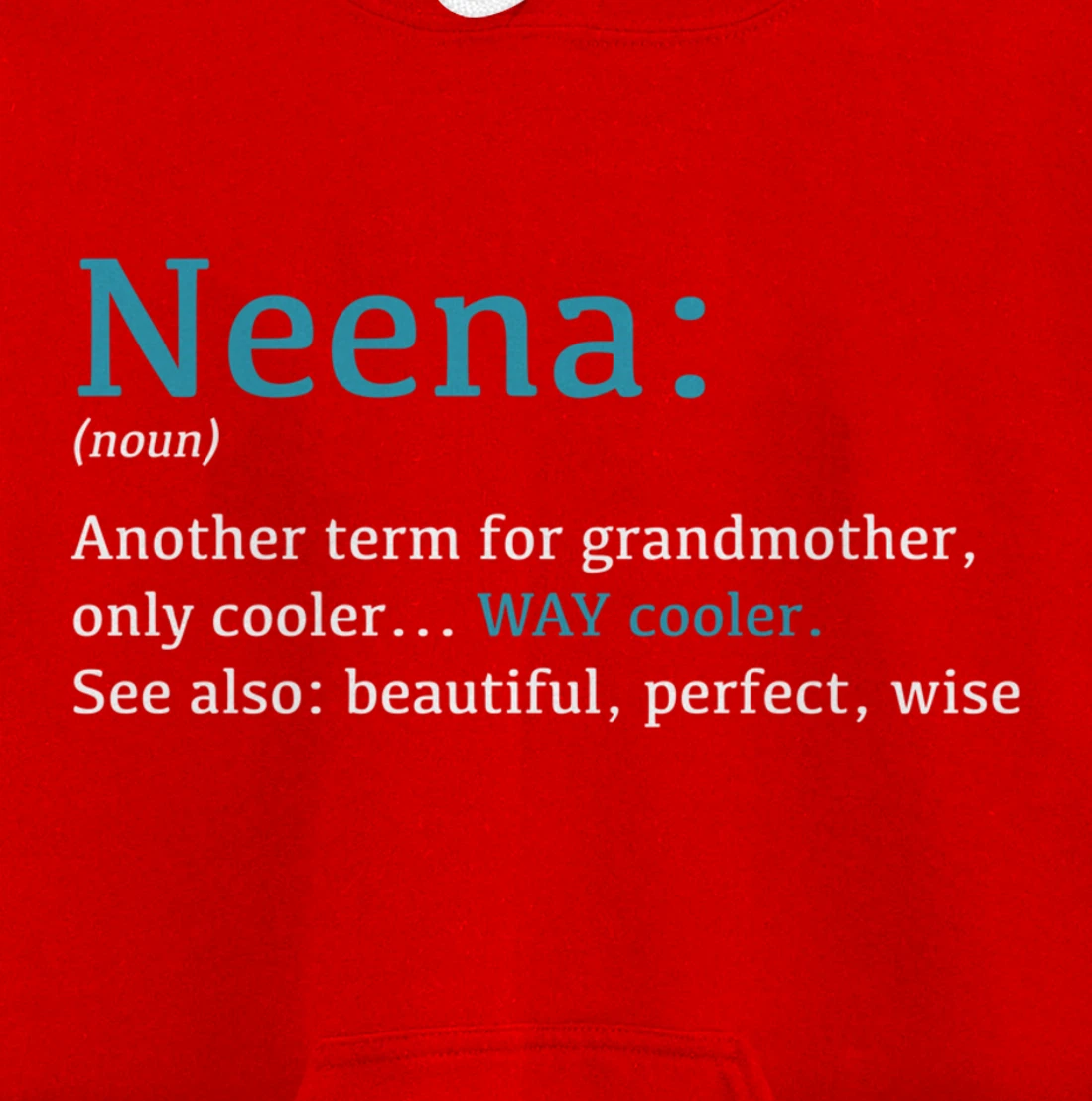 Neena: Funny Definition Noun - Another Term Pullover Hoodie