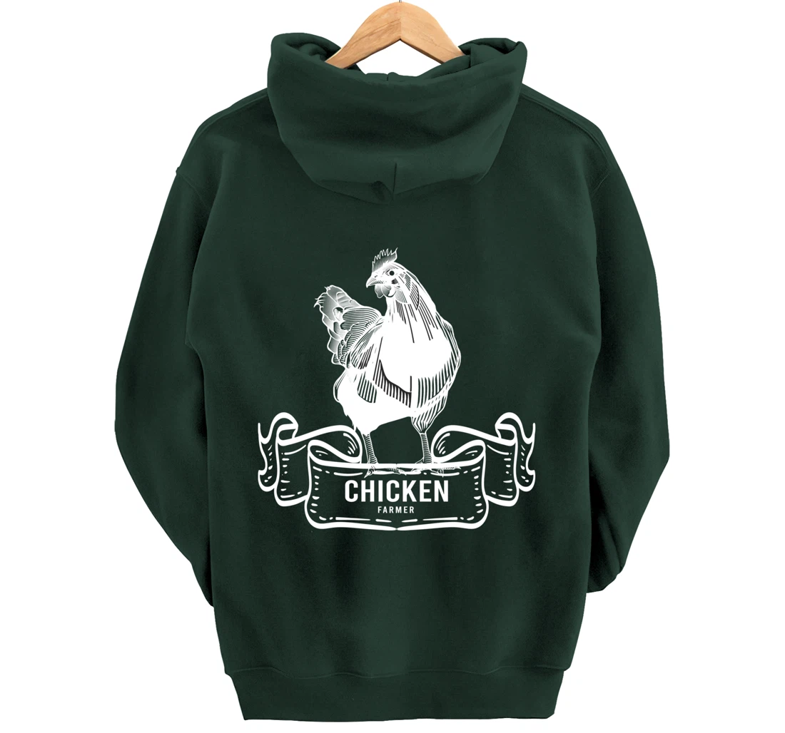 Chicken Lover Gifts Funny Farmer & Farmer Animals Pullover Hoodie