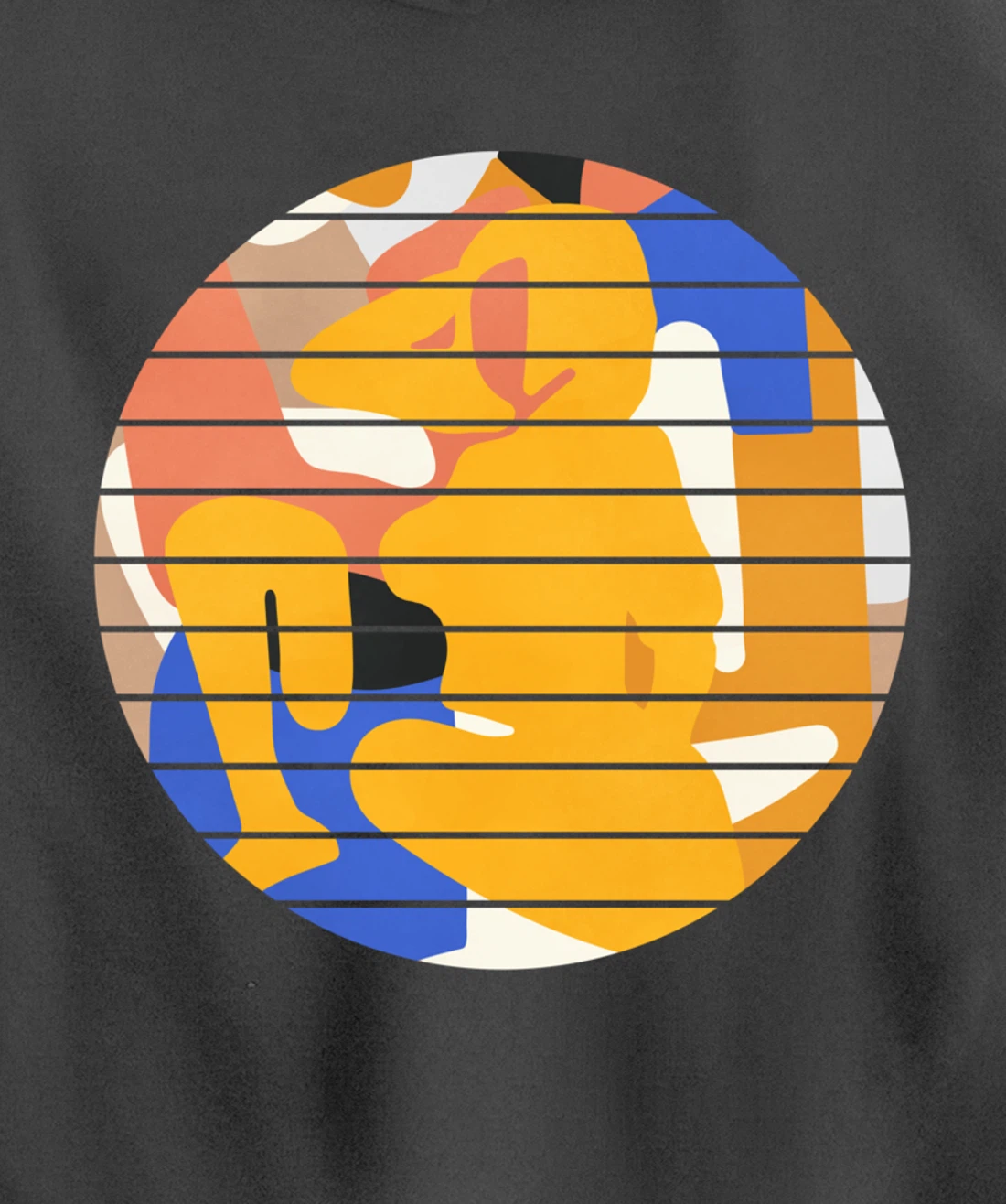 Woman Minimalist Aesthetic Abstract Beach Pullover Hoodie