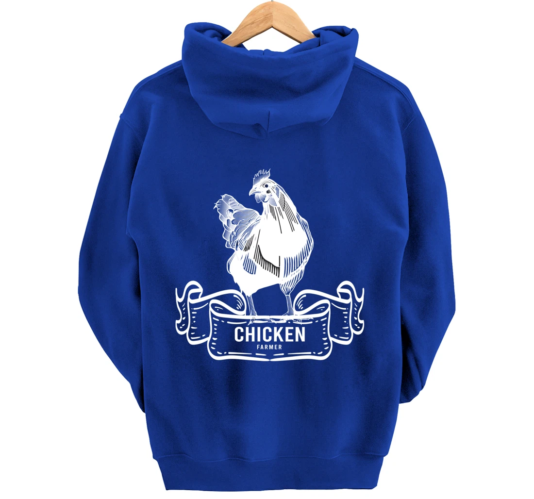 Chicken Lover Gifts Funny Farmer & Farmer Animals Pullover Hoodie