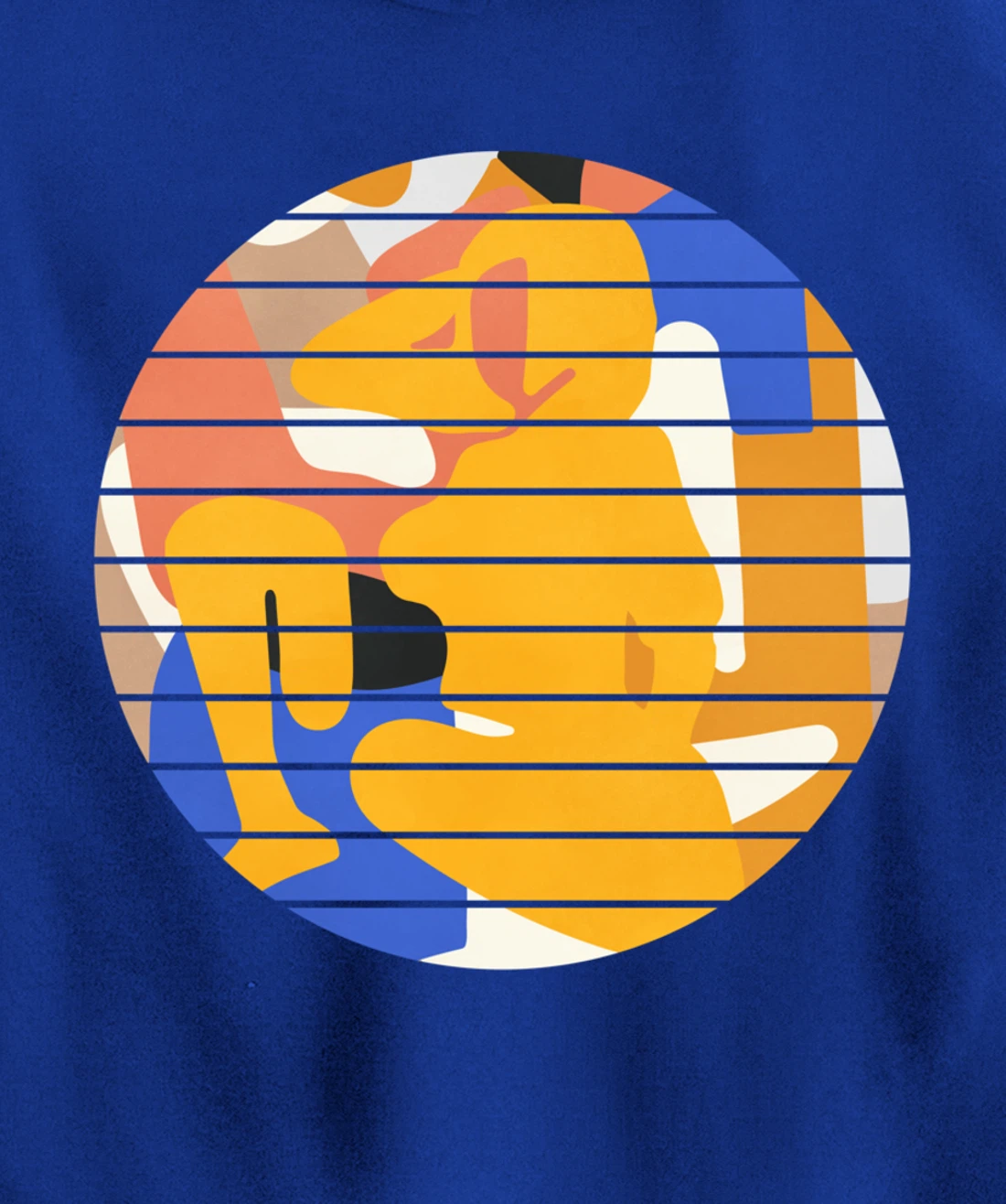 Woman Minimalist Aesthetic Abstract Beach Pullover Hoodie