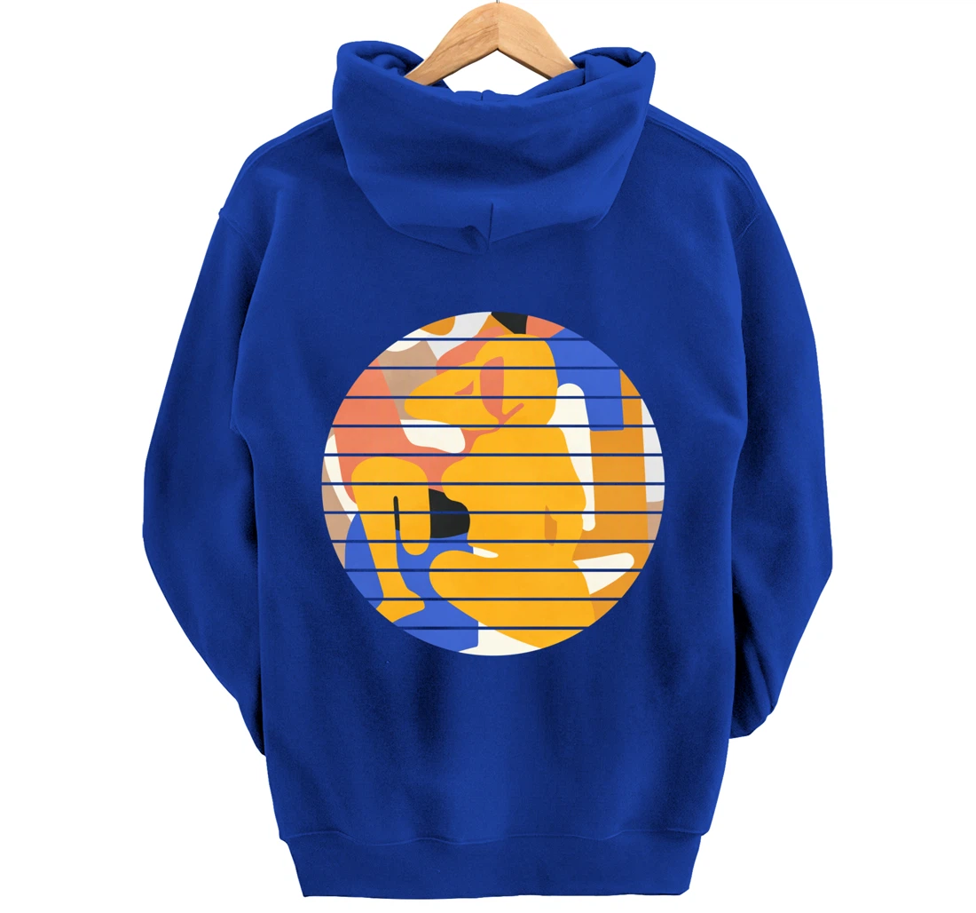 Woman Minimalist Aesthetic Abstract Beach Pullover Hoodie