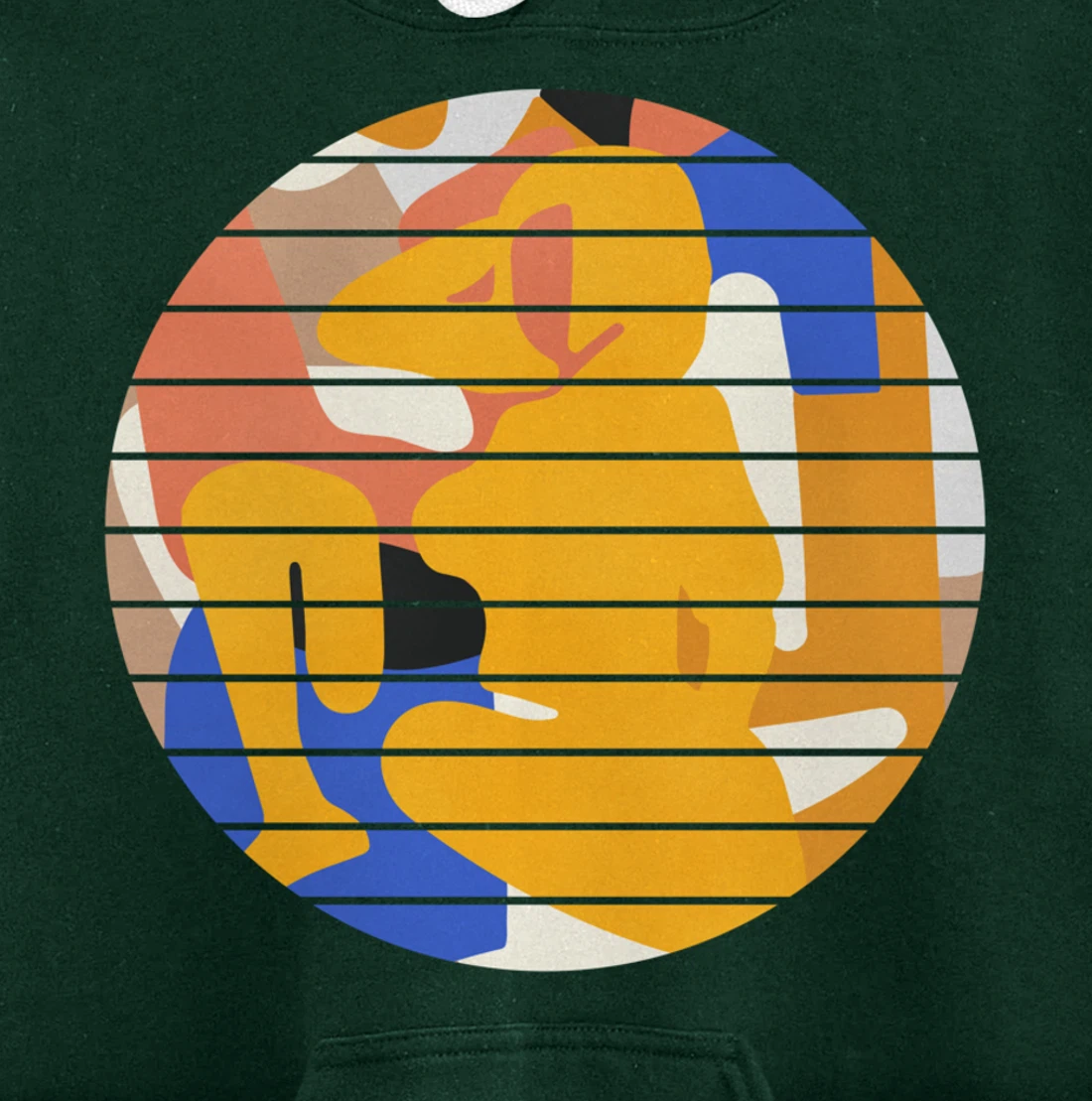 Woman Minimalist Aesthetic Abstract Beach Pullover Hoodie