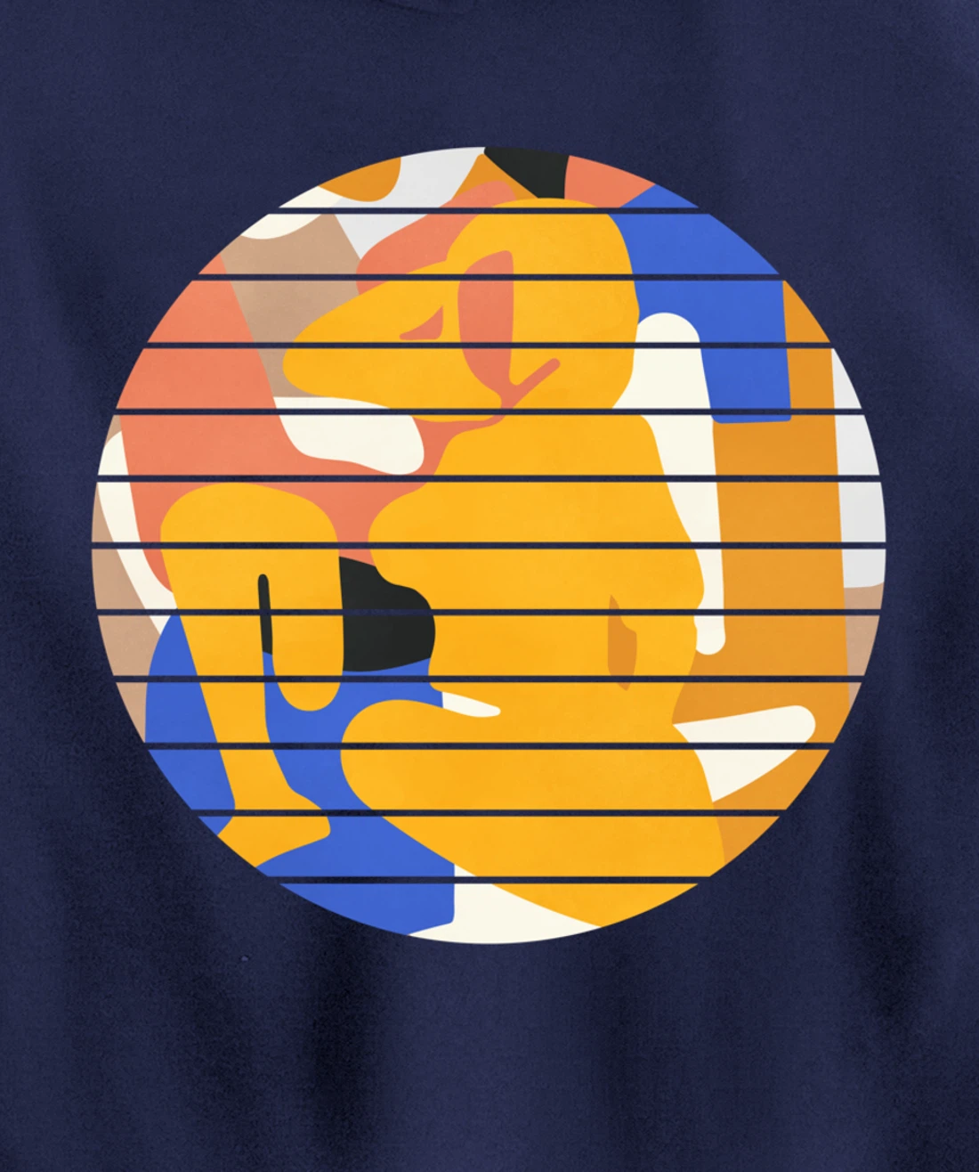 Woman Minimalist Aesthetic Abstract Beach Pullover Hoodie