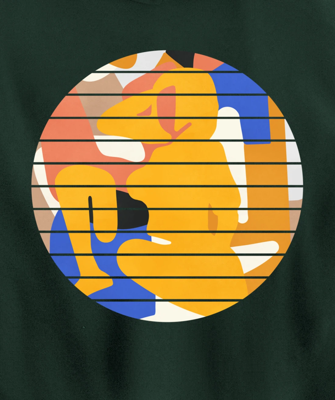 Woman Minimalist Aesthetic Abstract Beach Pullover Hoodie