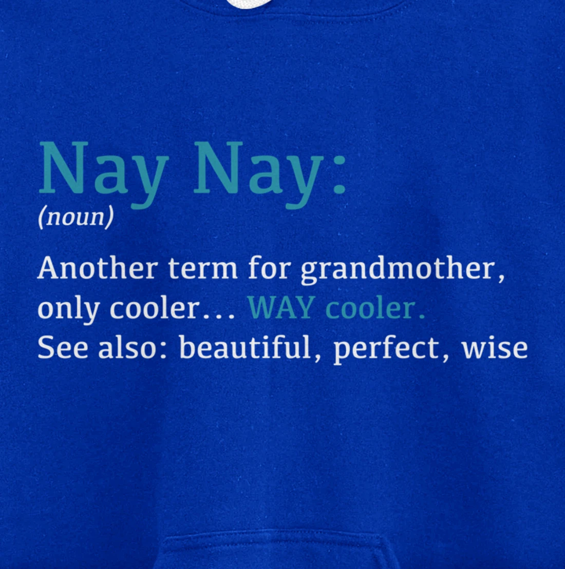 Nay Nay: Funny Definition Noun - Another Term Pullover Hoodie