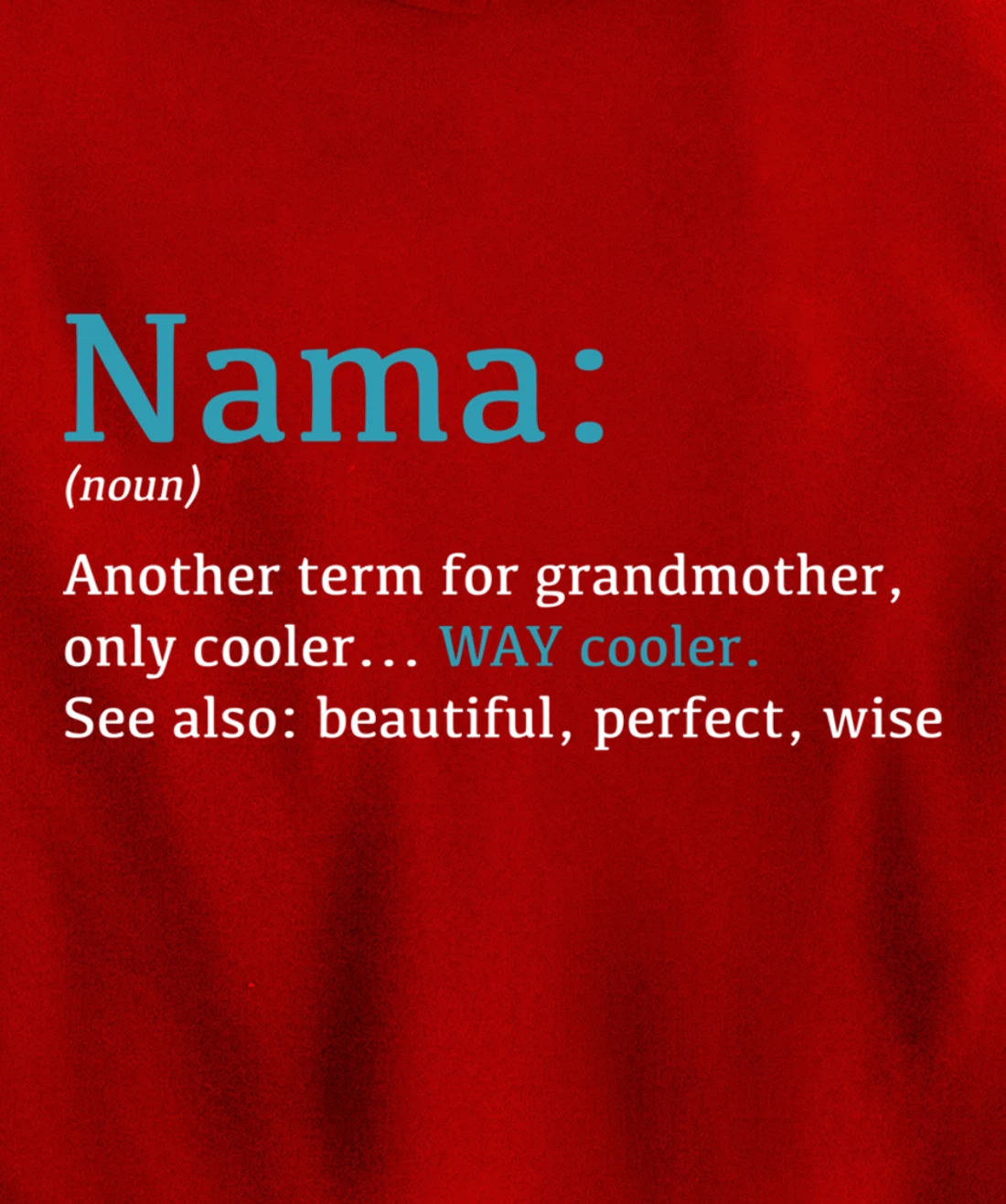 Nama: Funny Definition Noun - Another Term Pullover Hoodie
