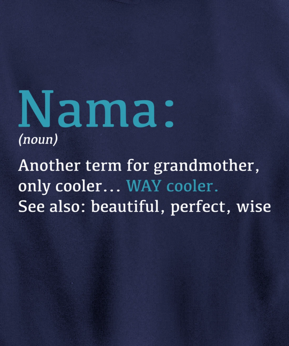 Nama: Funny Definition Noun - Another Term Pullover Hoodie