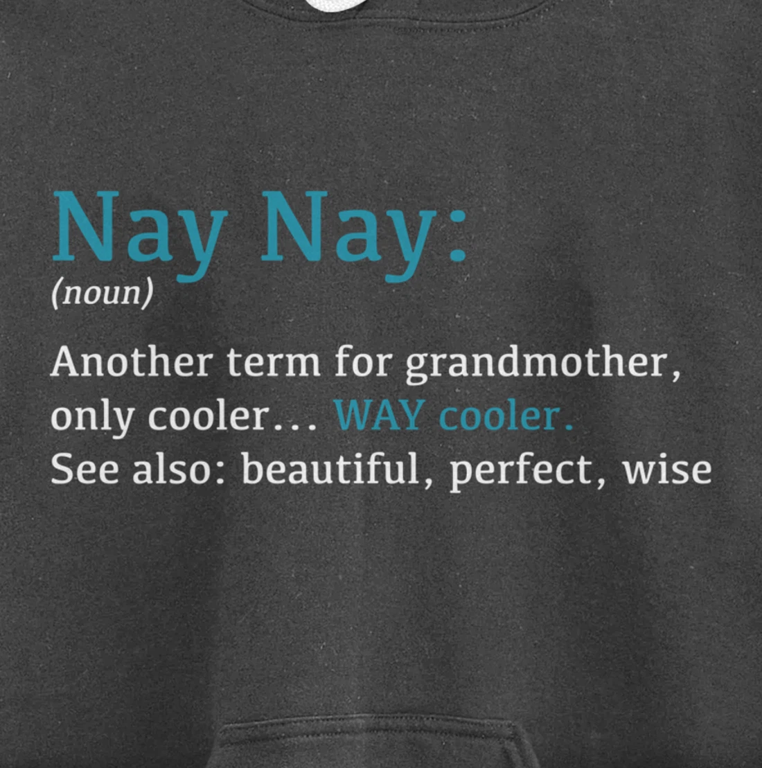 Nay Nay: Funny Definition Noun - Another Term Pullover Hoodie