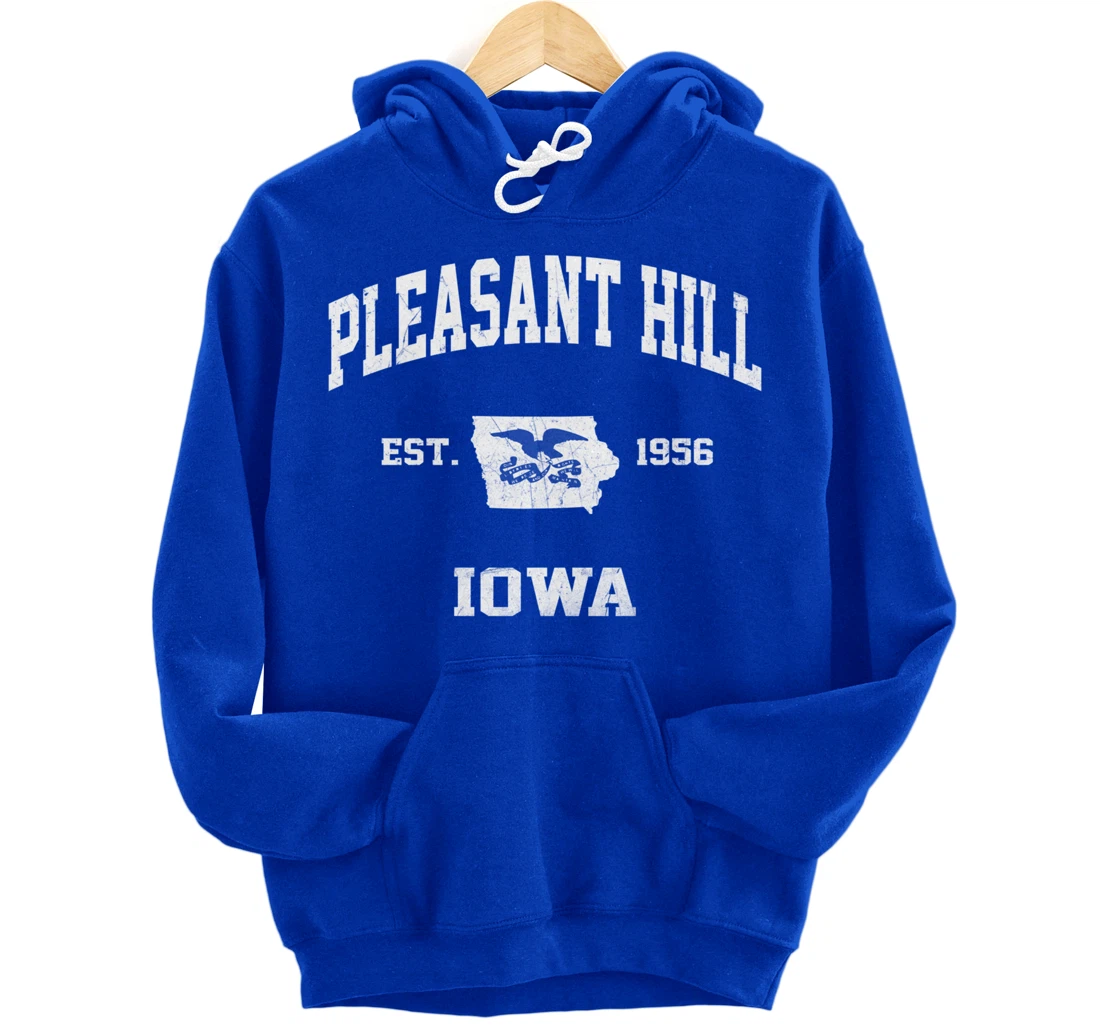 Pleasant Hill Iowa IA vintage State Athletic style Pullover Hoodie