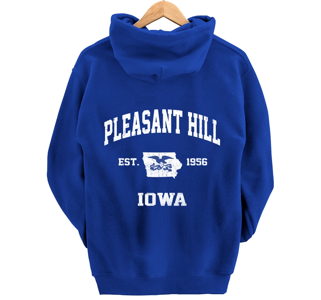 Pleasant Hill Iowa IA vintage State Athletic style Pullover Hoodie