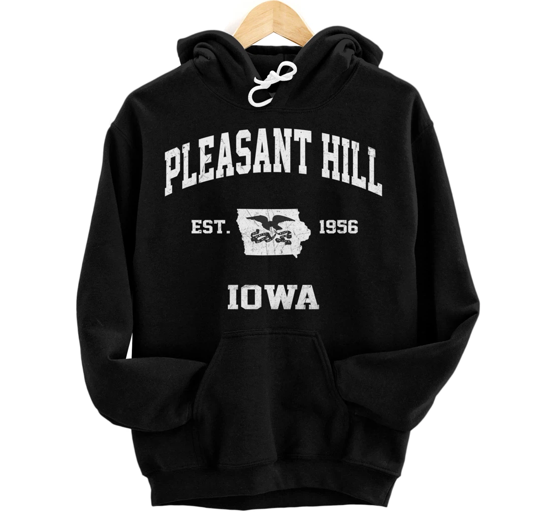 Pleasant Hill Iowa IA vintage State Athletic style Pullover Hoodie