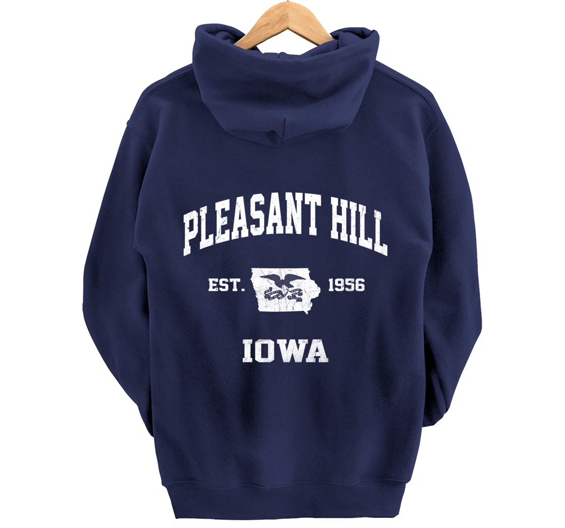 Pleasant Hill Iowa IA vintage State Athletic style Pullover Hoodie