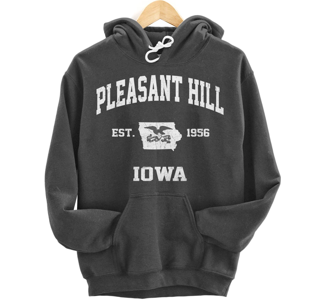 Pleasant Hill Iowa IA vintage State Athletic style Pullover Hoodie