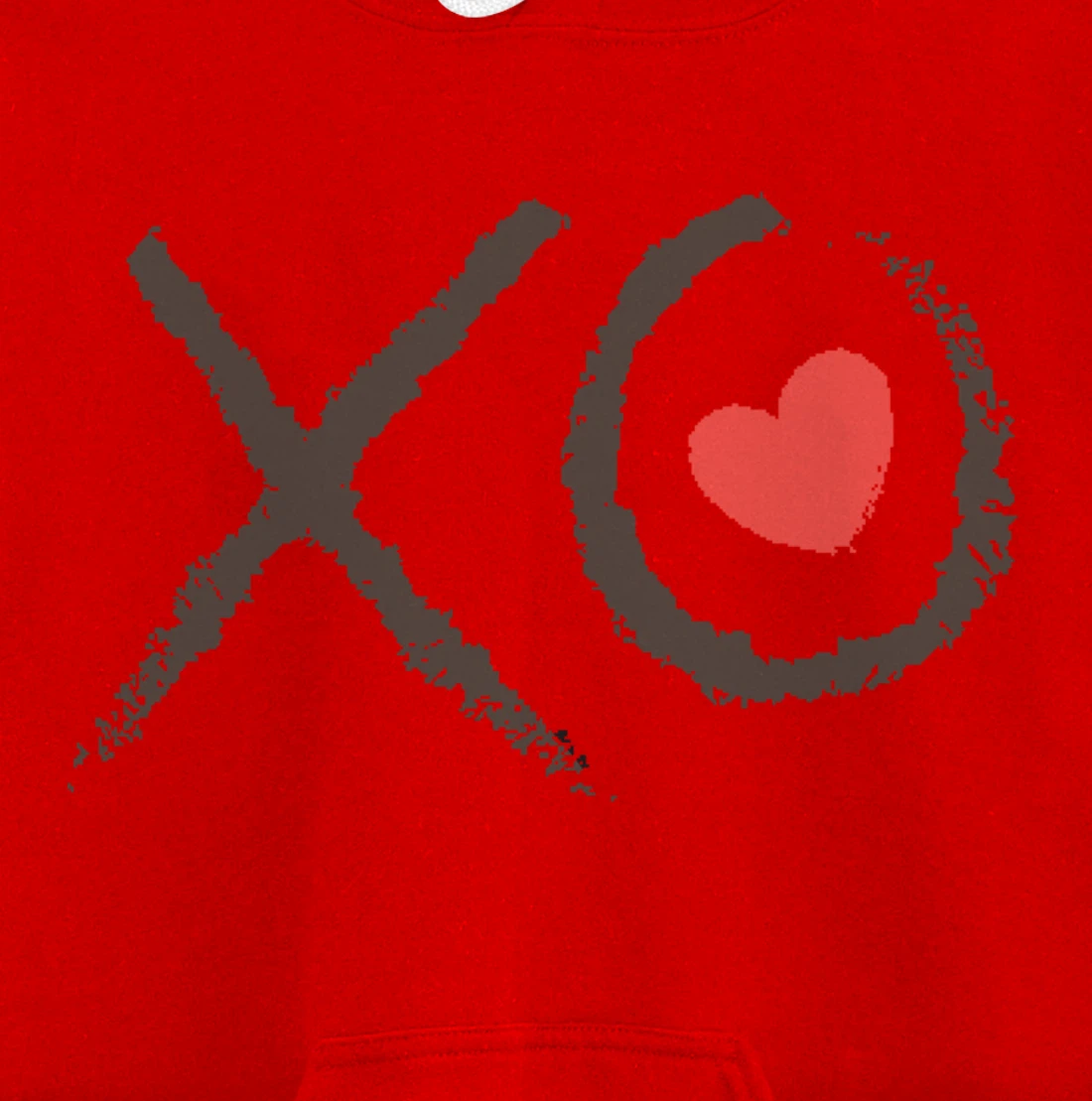 Valentines Day XOXO Heart Love Hug Kiss XO Hugs & Kisses Pullover Hoodie