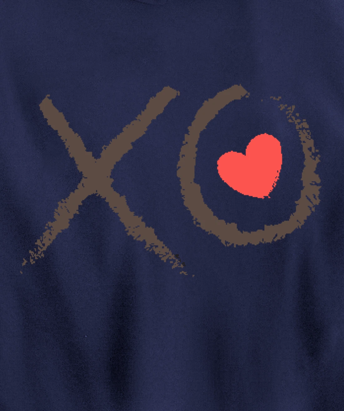 Valentines Day XOXO Heart Love Hug Kiss XO Hugs & Kisses Pullover Hoodie